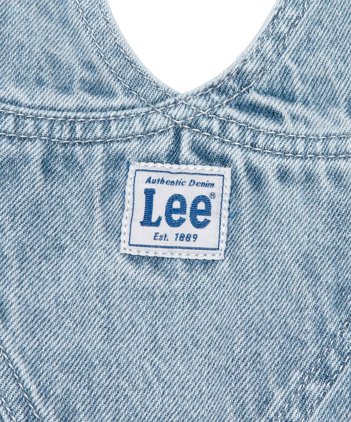 리(LEE) 우먼 데님 오버롤 스커트 인디고 미듐