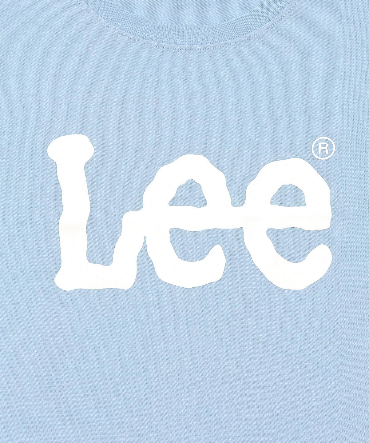 리(LEE) 우먼 빅 트위치 로고 크롭 티셔츠 라이트블루
