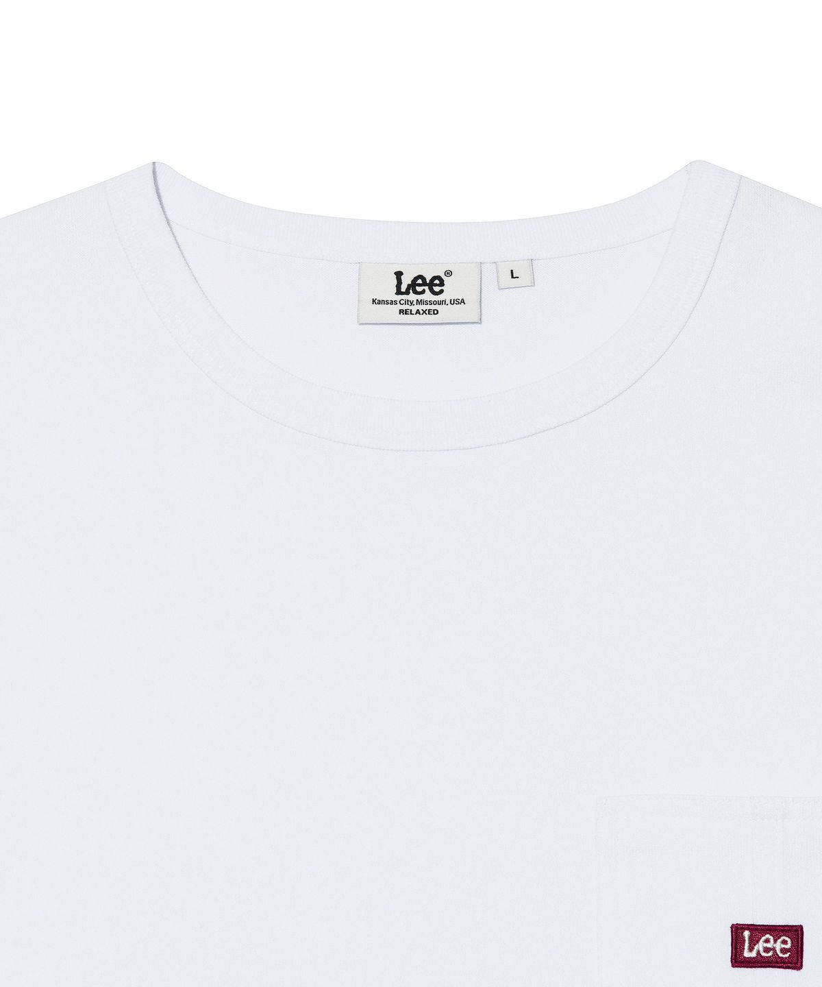리(LEE) 로코 포켓 티셔츠 화이트