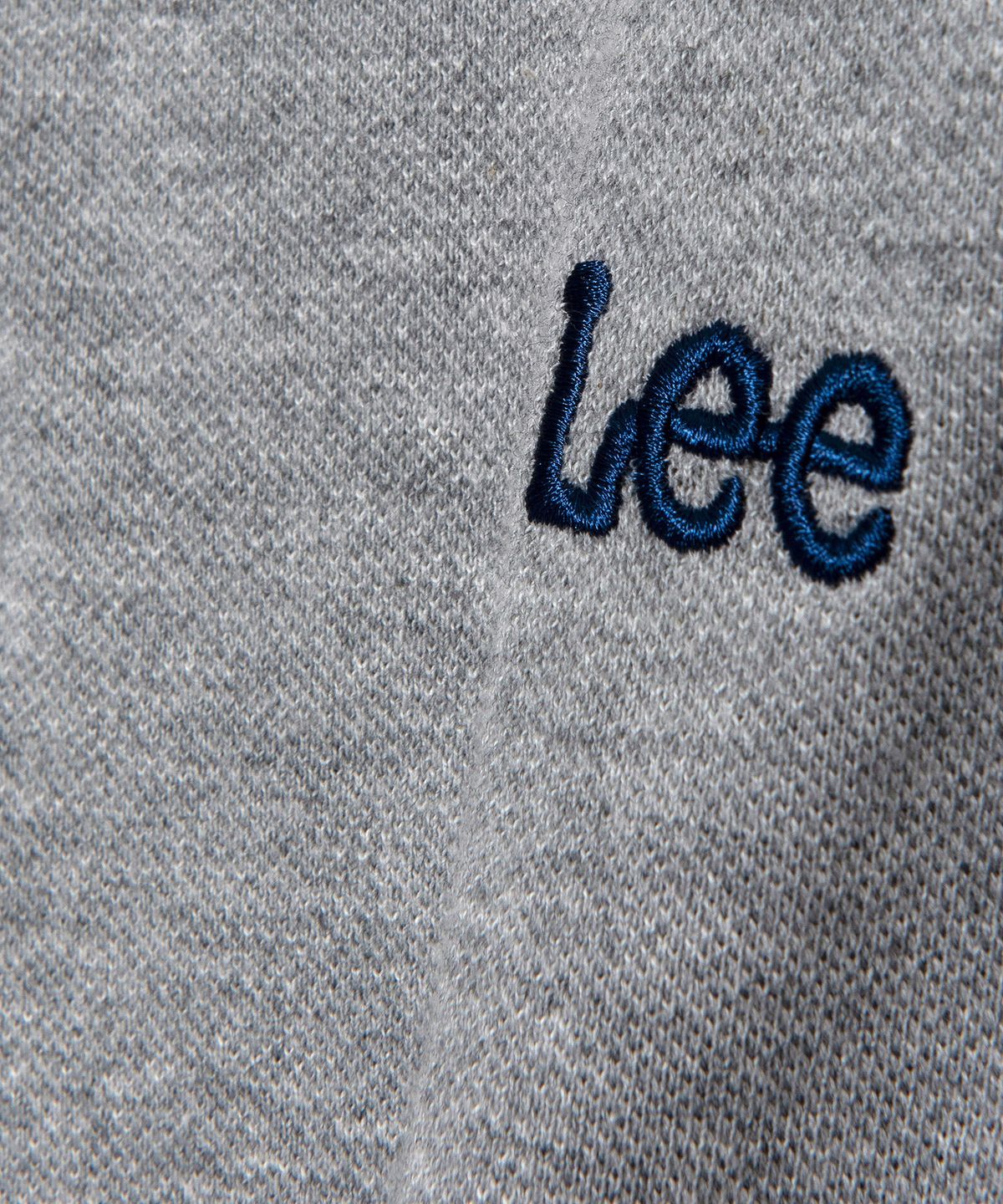 리(LEE) 피케 카라 티셔츠 그레이