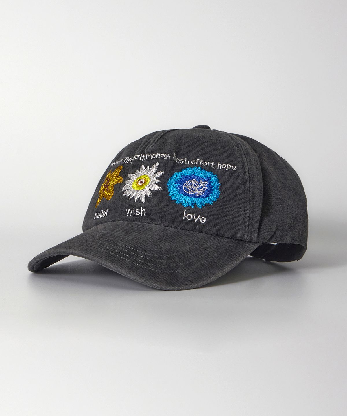 마이딥블루메모리즈(MY DEEP BLUE MEMORIES) NATIVITY MM CAP STONE WASHING (BLACK)