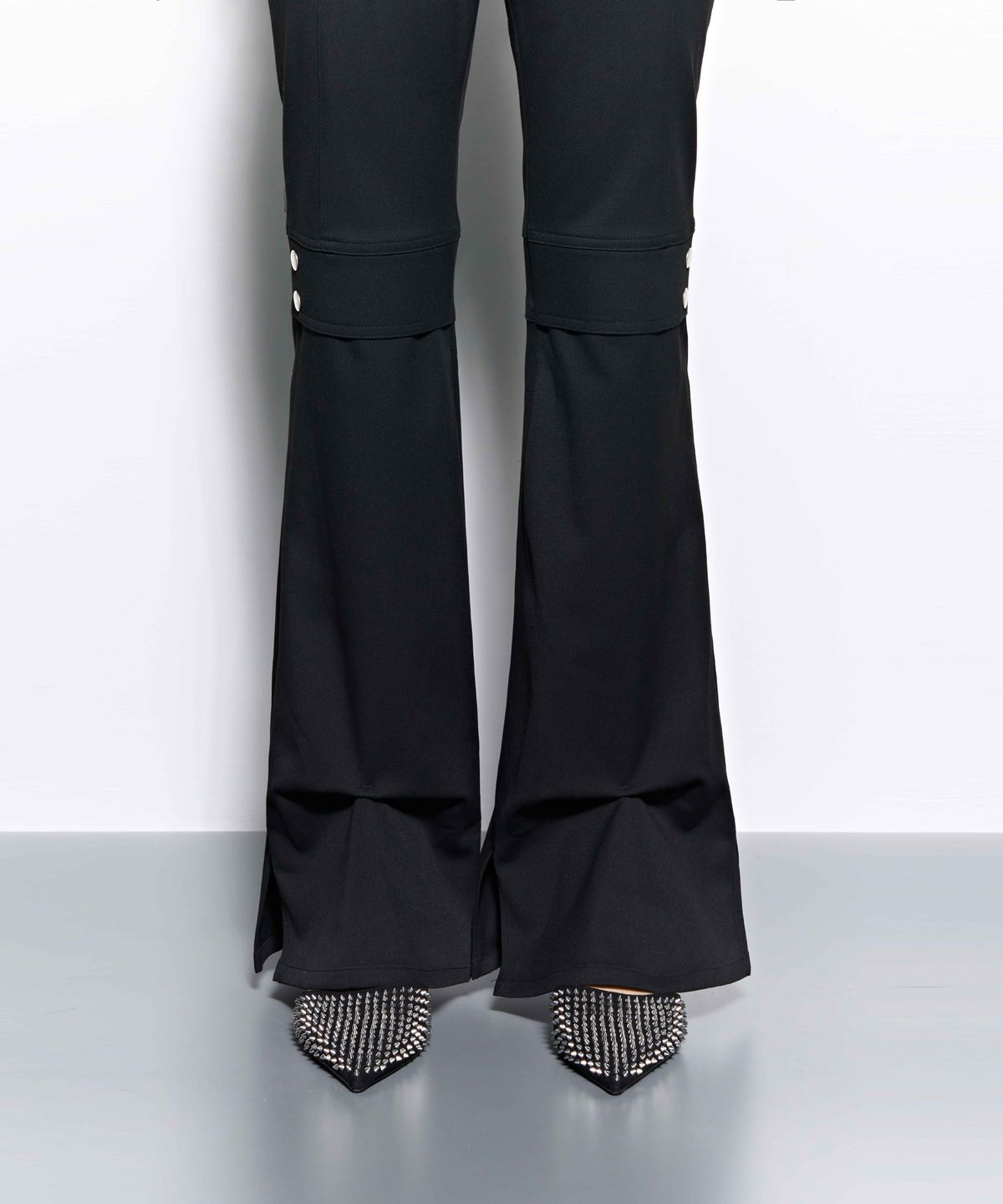 킴지수(KIMZISU) Pinched Slit Pants _ BLACK