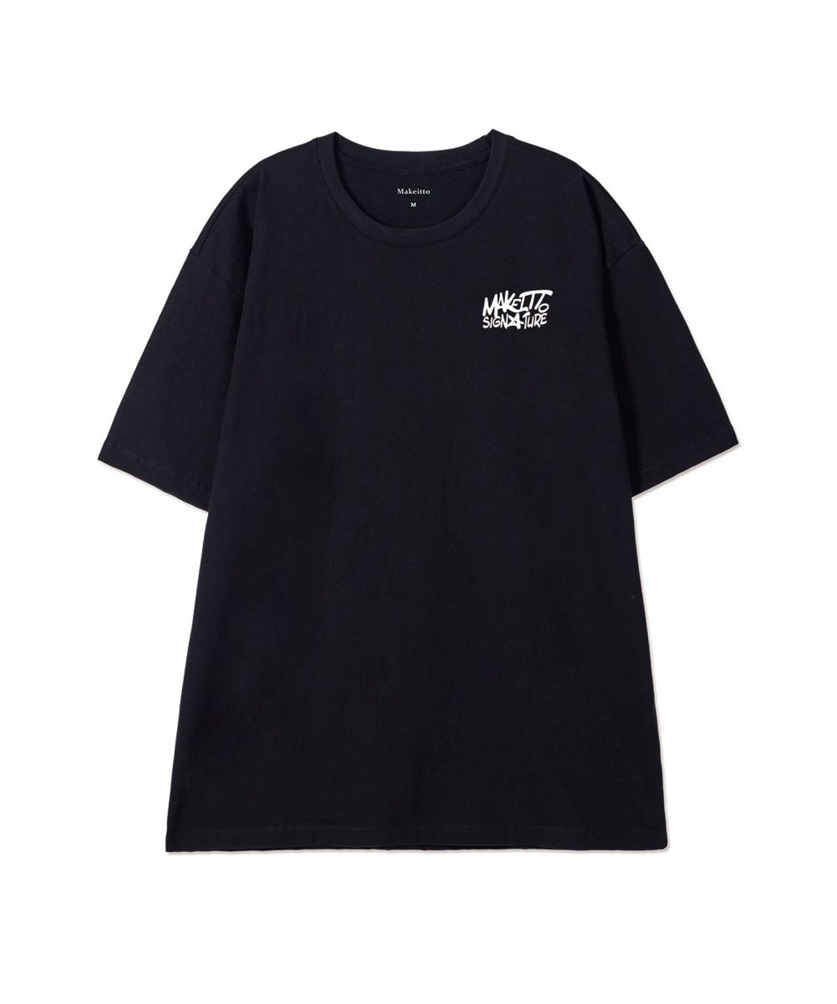 메이킷투(MAKEITTO) [GRAFFITI3 LOGO]CREW NECK TEE_BLACK