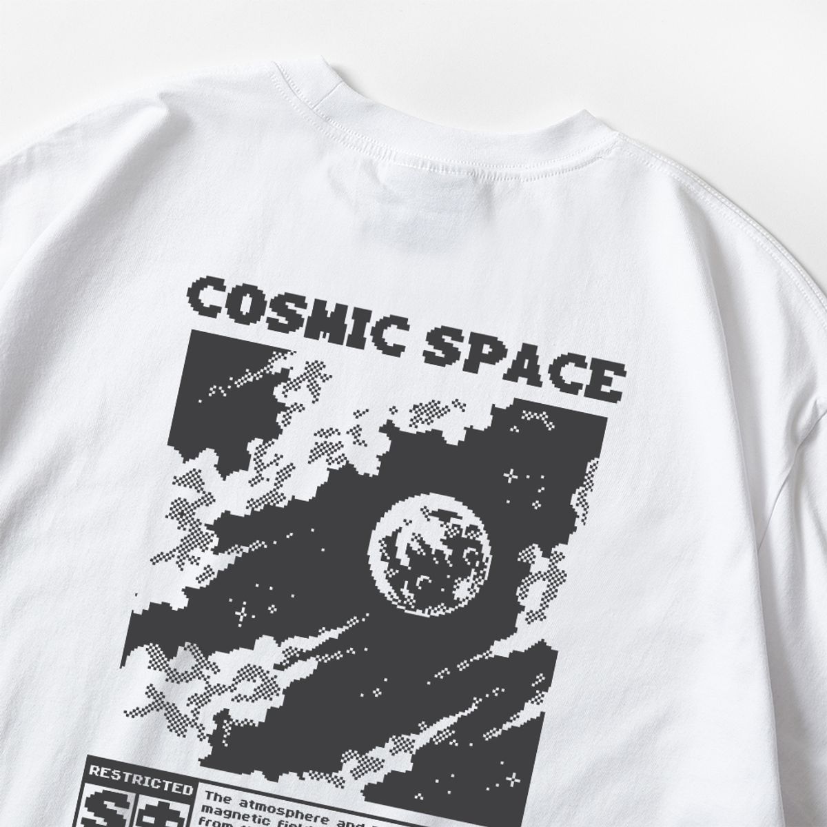 스플래시코드(SPLASHCODE) 롱슬리브 화이트 - 코스믹 스페이스(Cosmic Space)