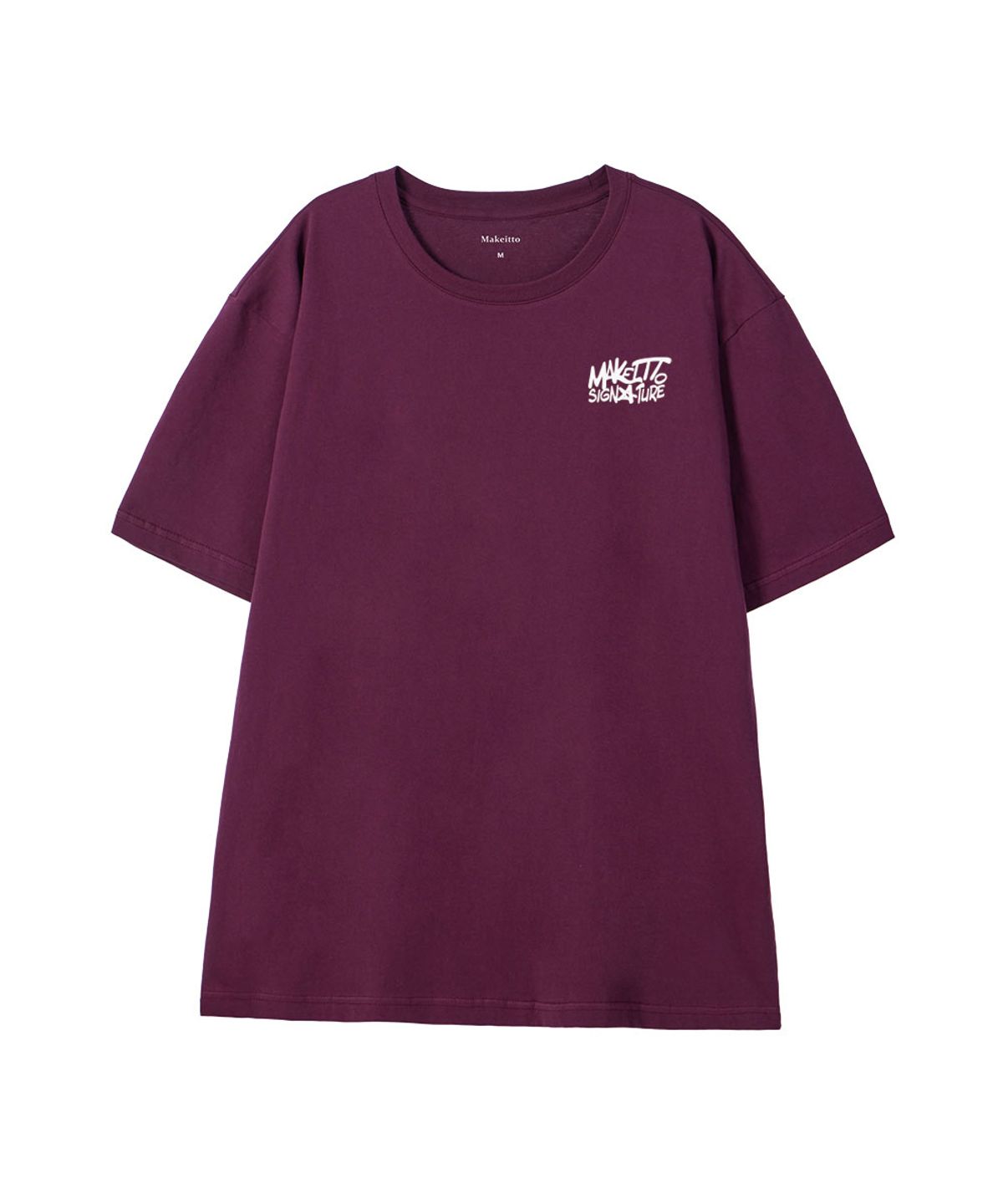 메이킷투(MAKEITTO) [GRAFFITI3 LOGO]CREW NECK TEE_WINE