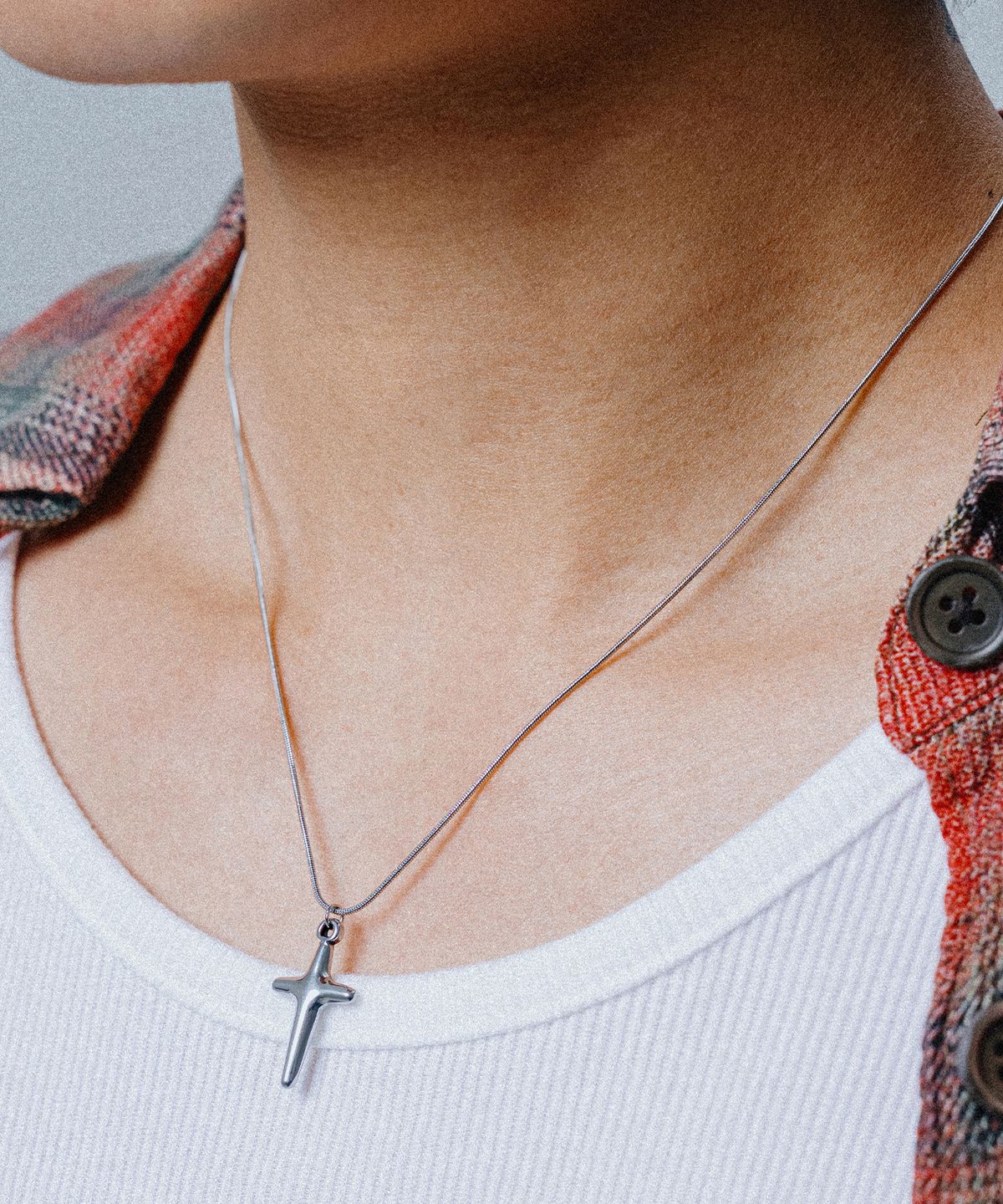 스칼렛또블랙(SCALETTOBLACK) FFM003 Round Cross Necklace