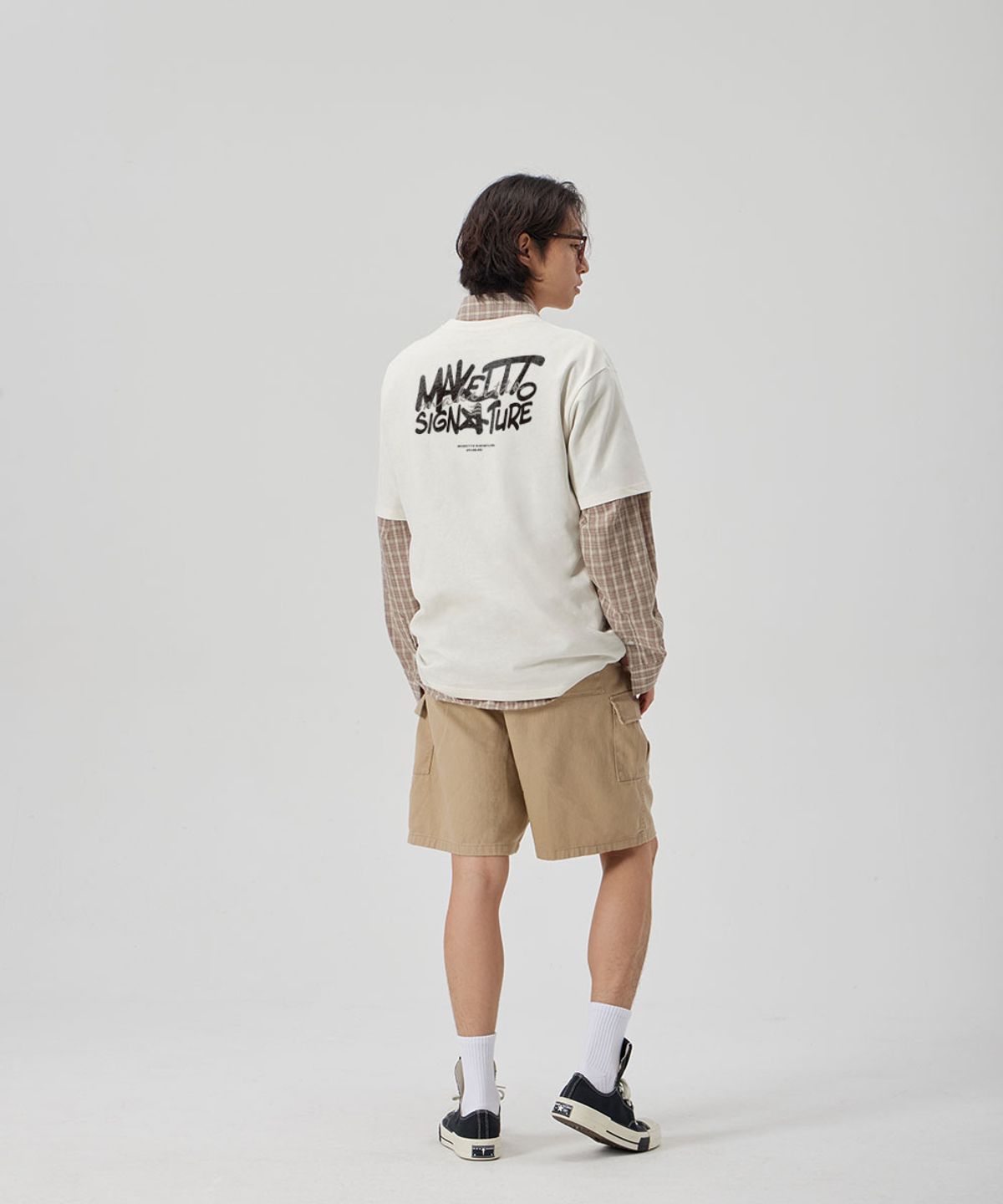 메이킷투(MAKEITTO) [GRAFFITI3 LOGO]CREW NECK TEE_CREAM