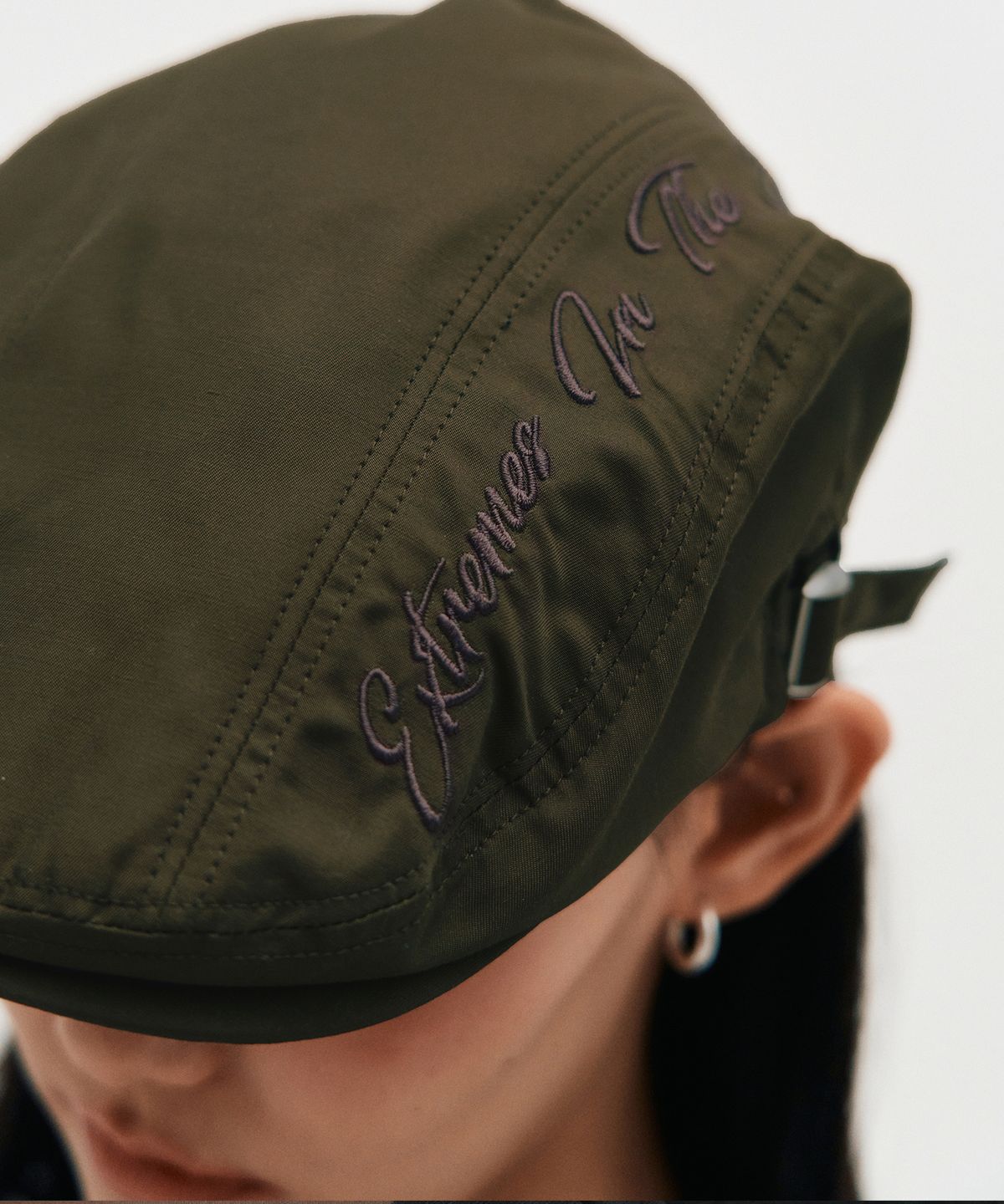 킴지수(KIMZISU) Embroidered Hunting Cap _ KHAKI