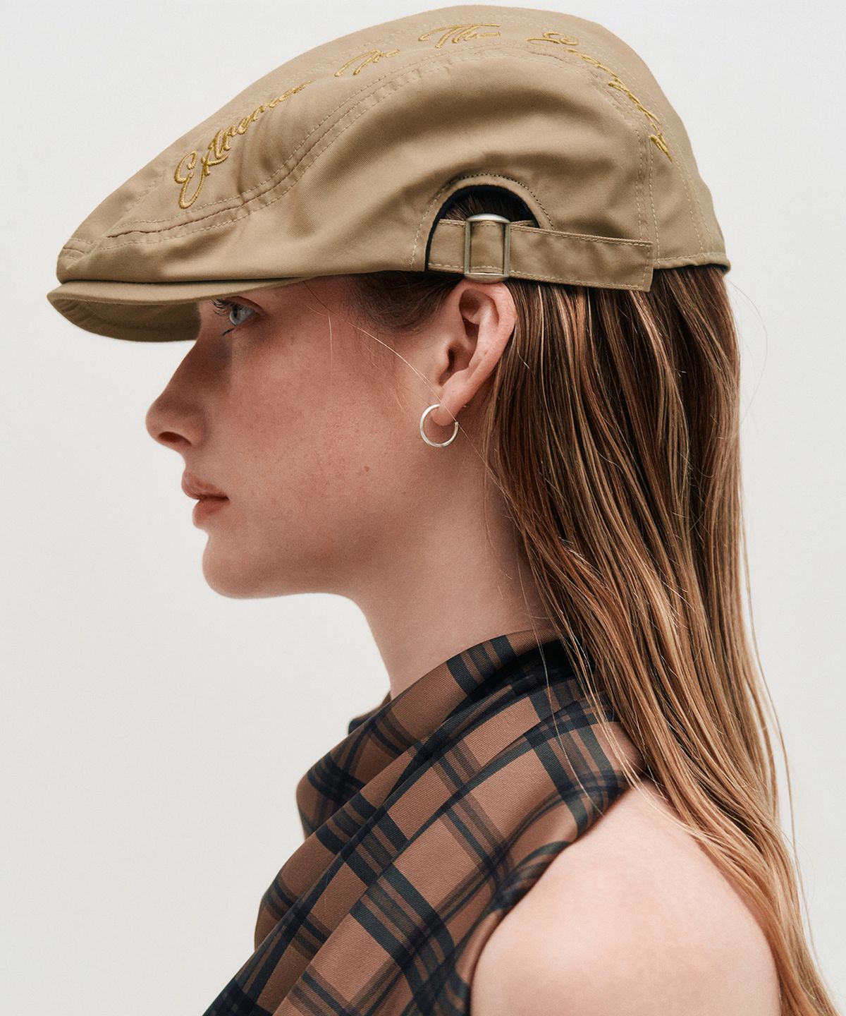 킴지수(KIMZISU) Embroidered Hunting Cap _ BEIGE