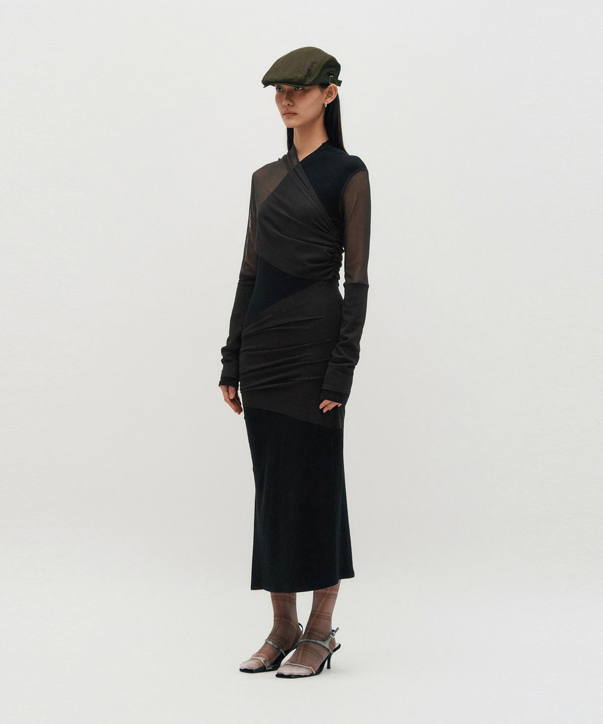 킴지수(KIMZISU) Layered Long Sleeve Dress _ BLACK