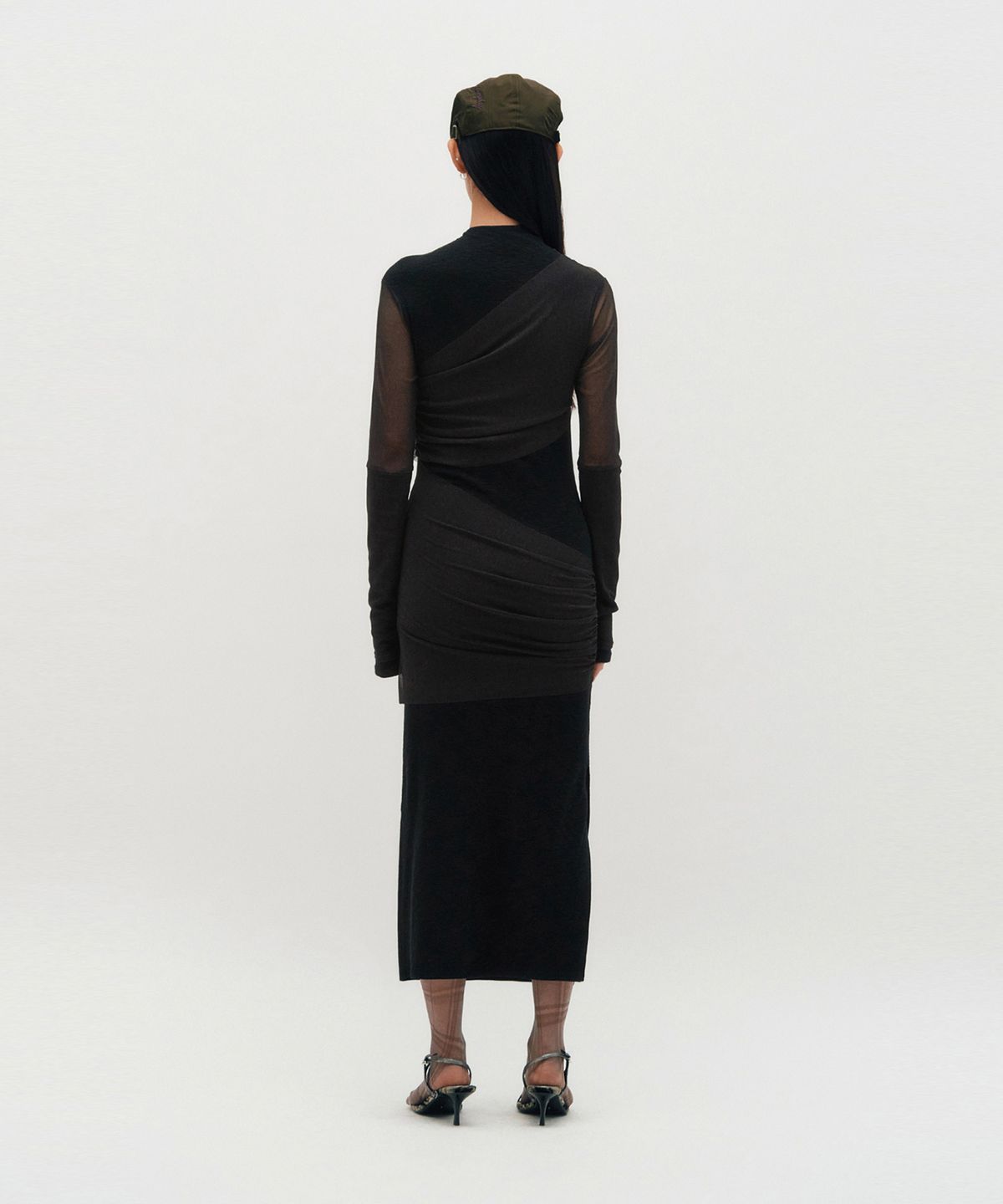 킴지수(KIMZISU) Layered Long Sleeve Dress _ BLACK