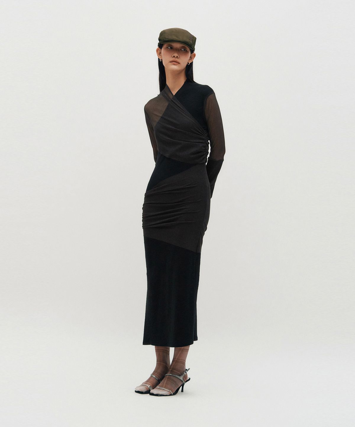 킴지수(KIMZISU) Layered Long Sleeve Dress _ BLACK