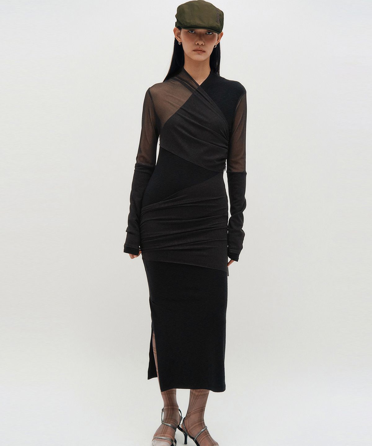 킴지수(KIMZISU) Layered Long Sleeve Dress _ BLACK