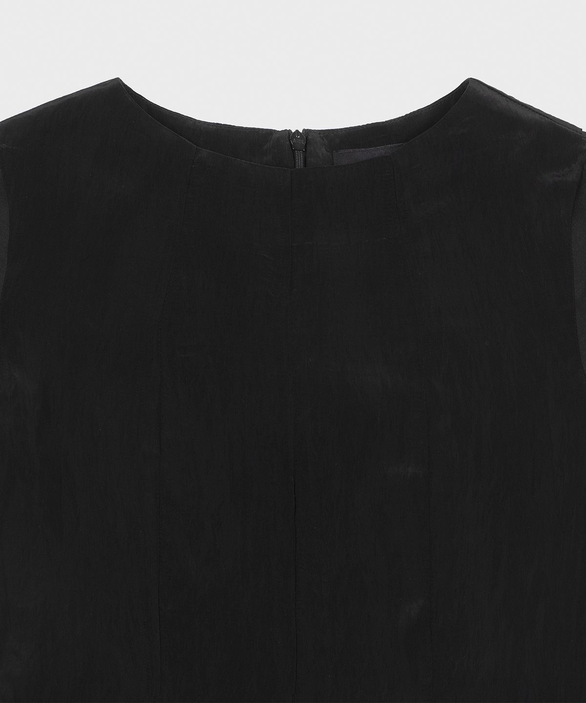 킴지수(KIMZISU) Glossy Frill Top _ BLACK