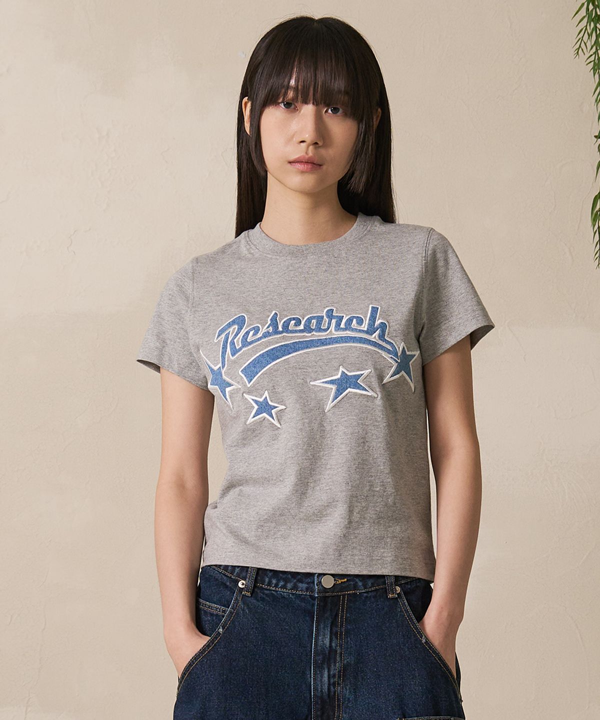 에프디알(FDR) Star Logo Applique Short Sleeve White
