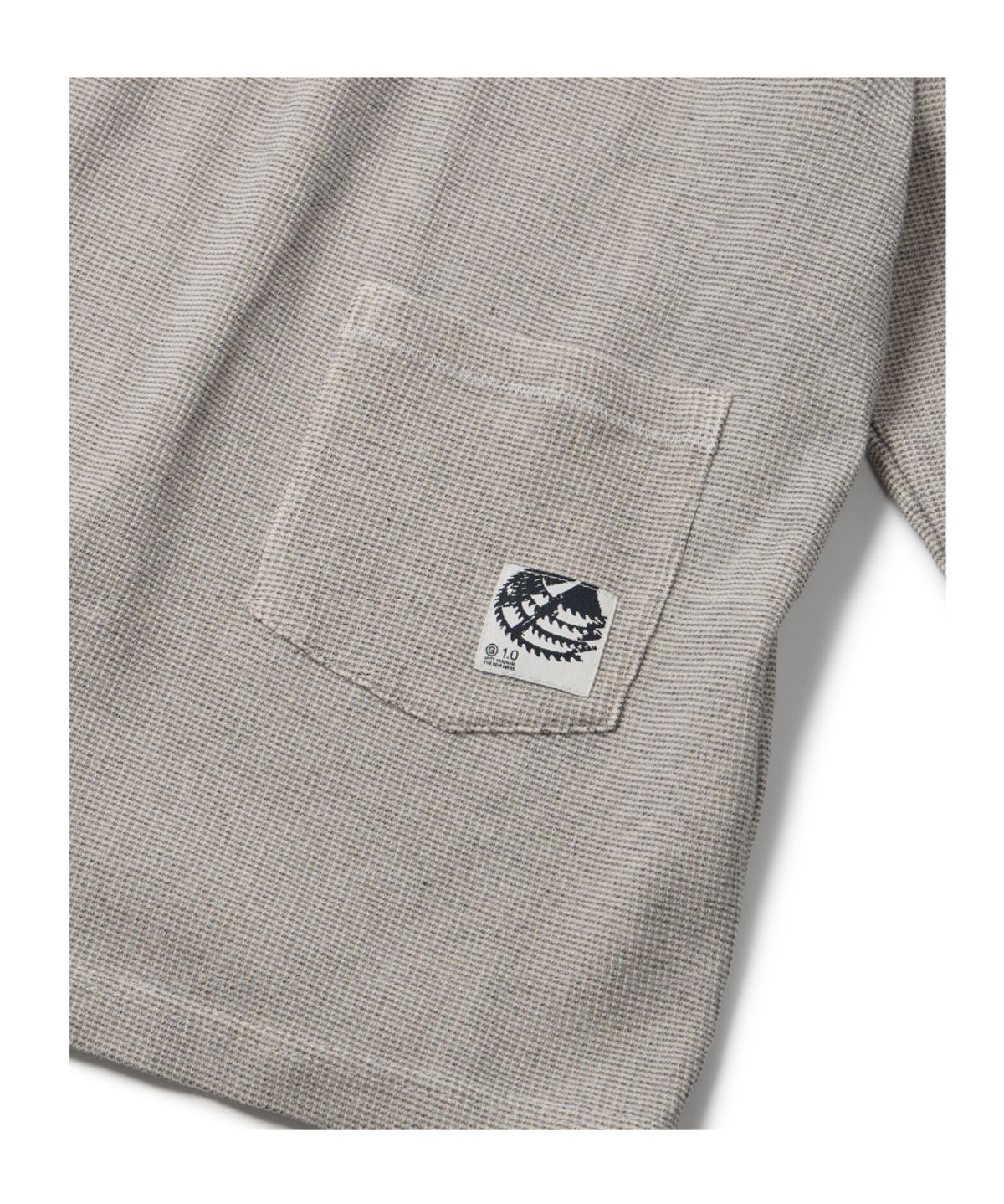 이티씨이(ETCE) (GEAR) POCKET WAFFLE KNIT (WHITE/BLACK)