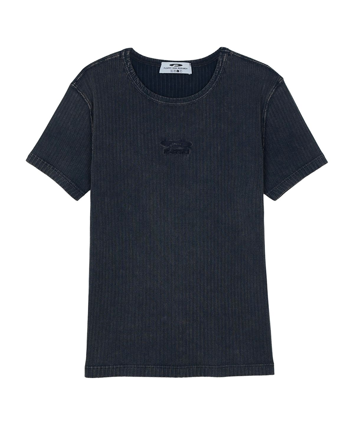 에프디알(FDR) Sulfar Washing rib Muscle short sleeve Black