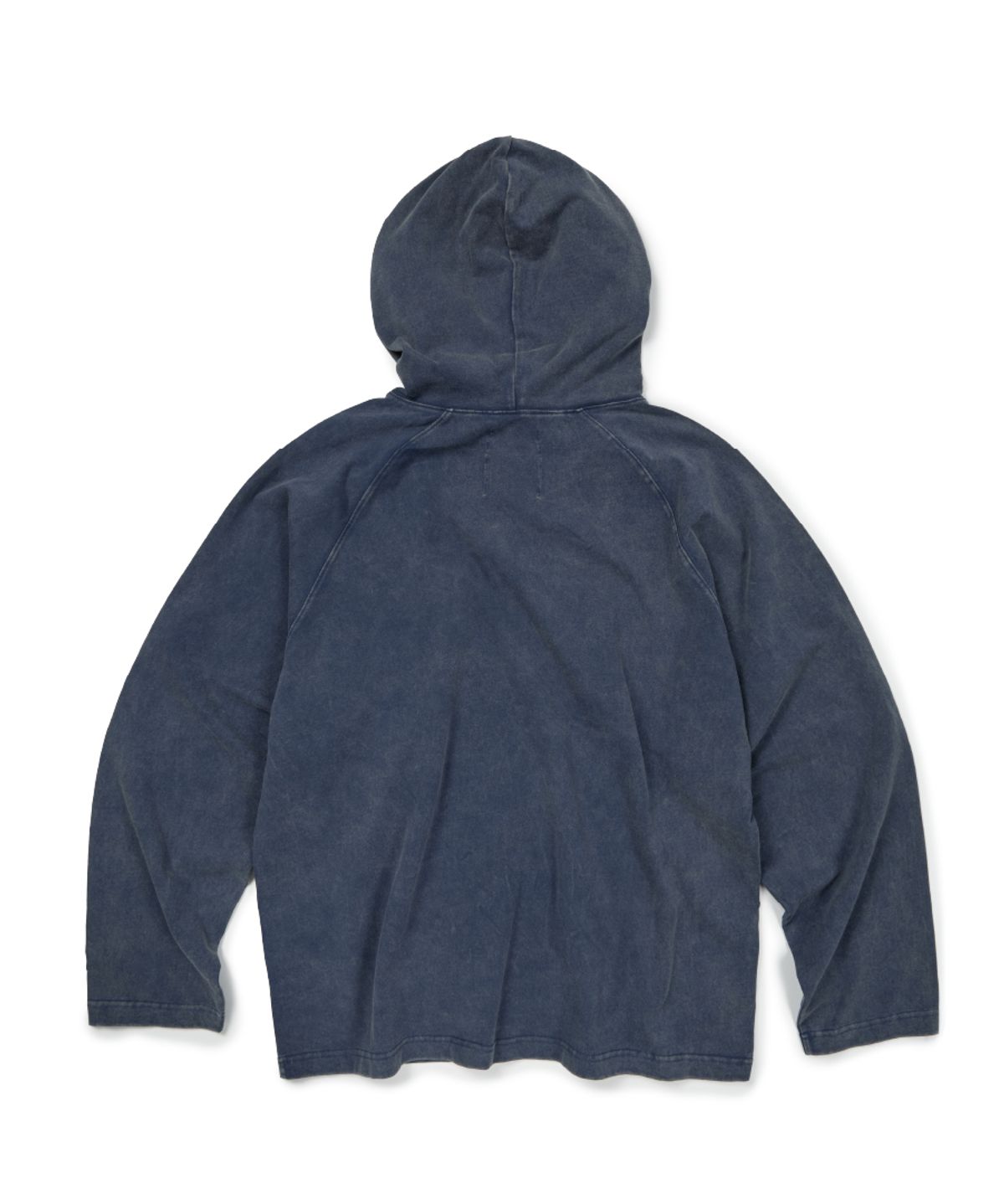 이티씨이(ETCE) (GEAR) LABEL WASHED HOODIE (BLUE)