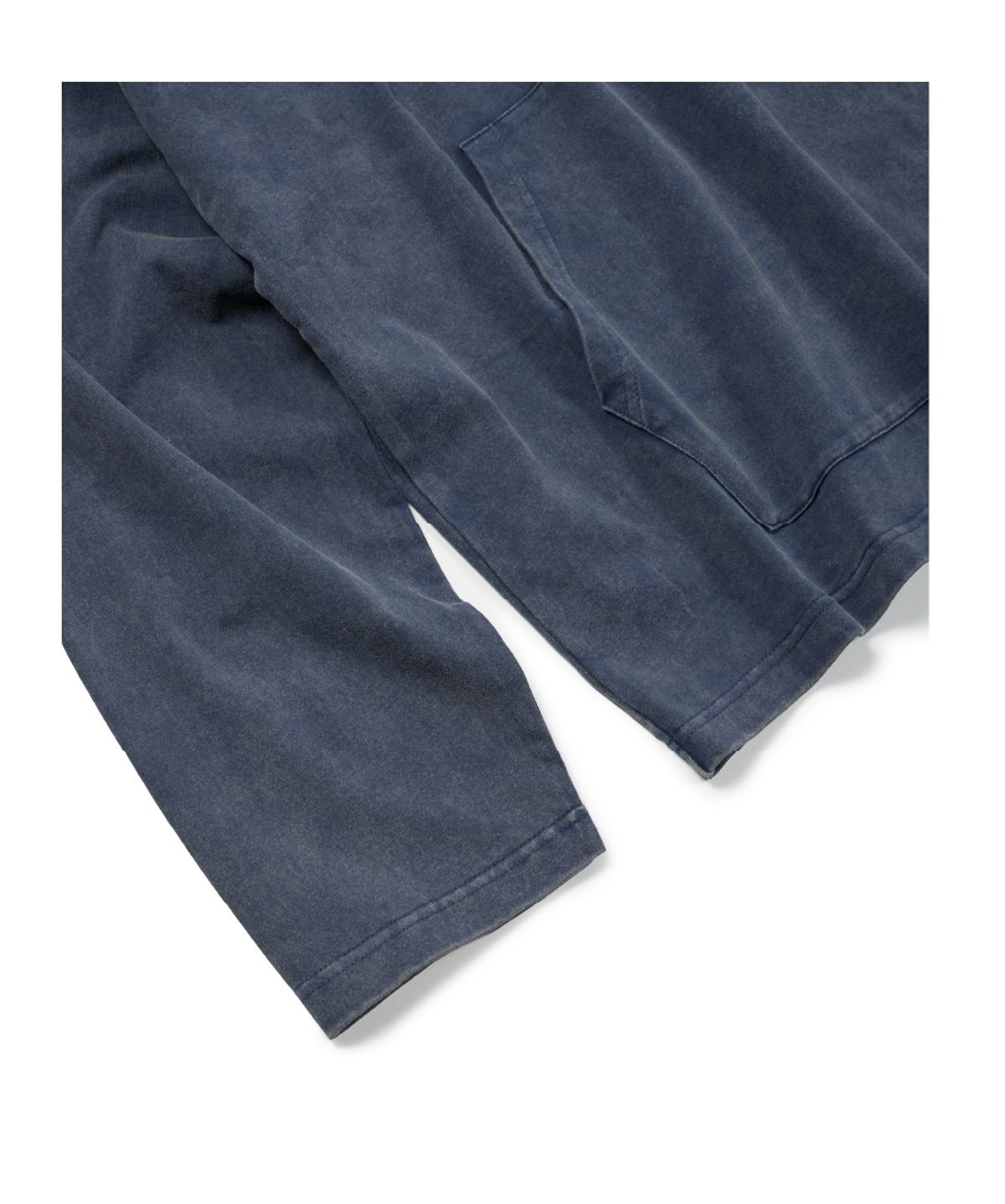 이티씨이(ETCE) (GEAR) LABEL WASHED HOODIE (BLUE)