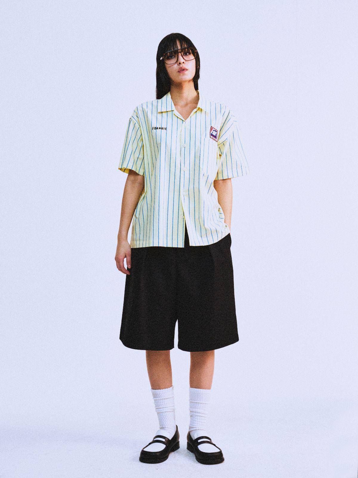 하이타이드 프랭키(HIGHTIDEFRANKIE) SABOTAGE STRIPE SHIRT YELLOW