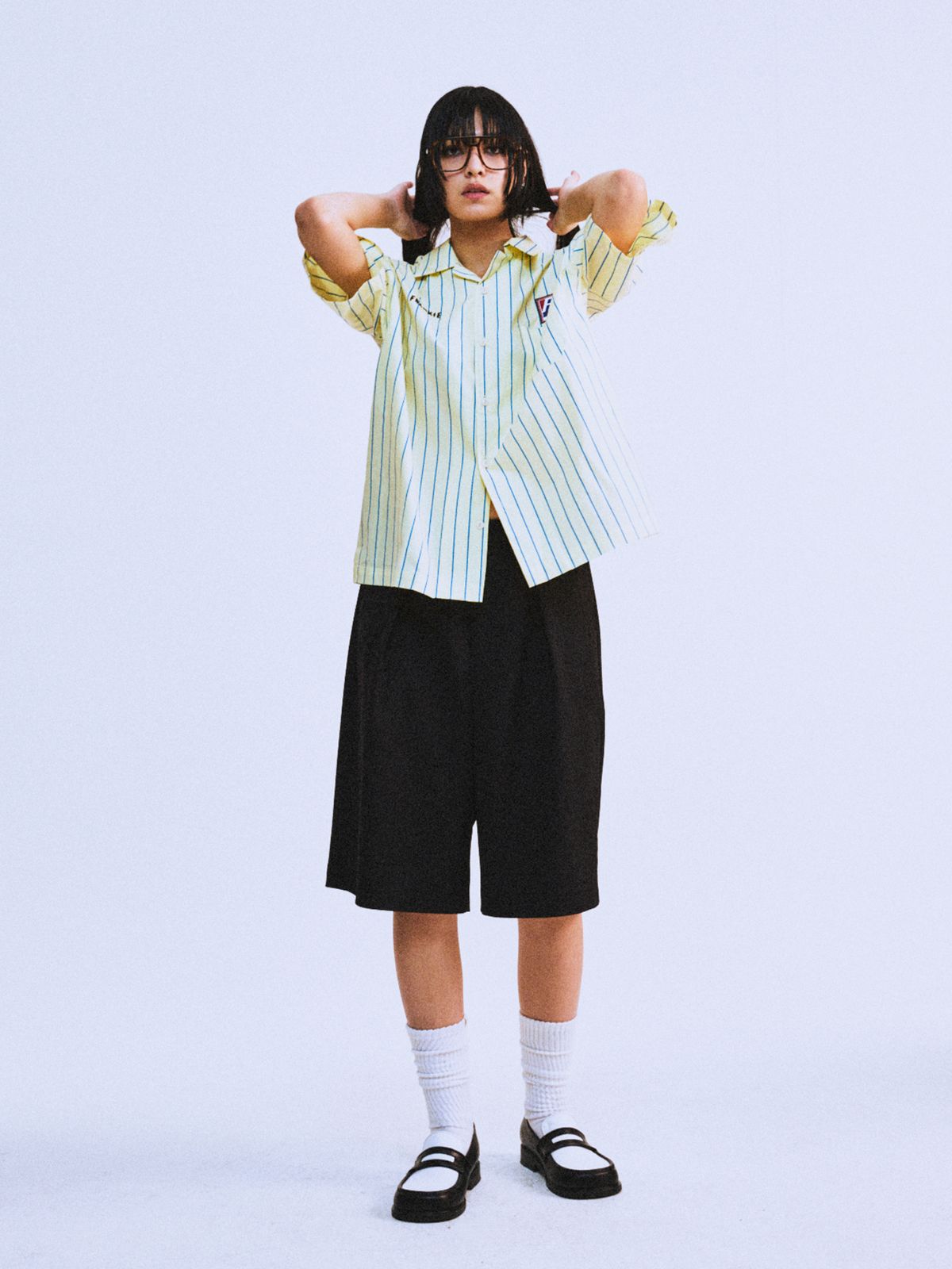 하이타이드 프랭키(HIGHTIDEFRANKIE) SABOTAGE STRIPE SHIRT YELLOW