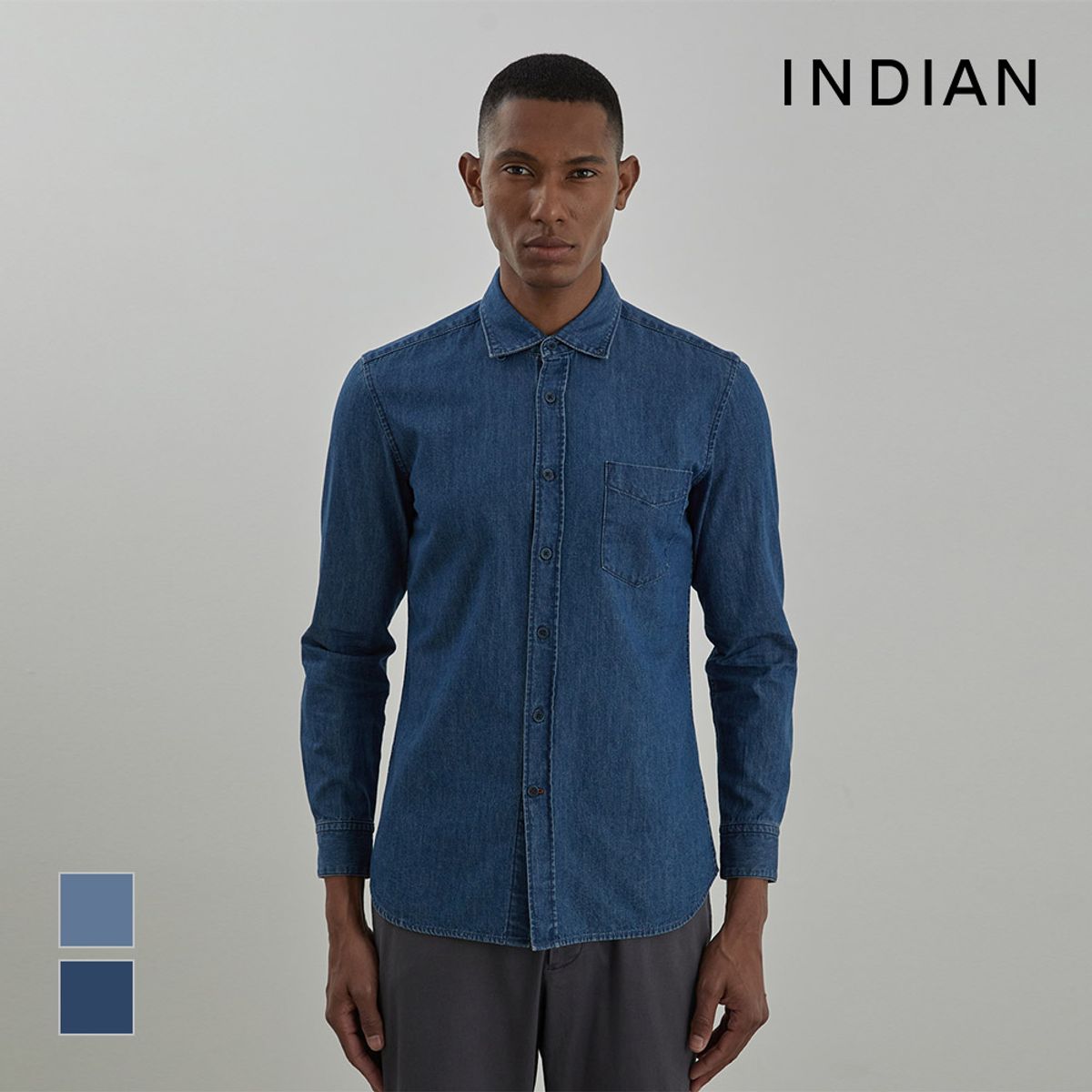 인디안(INDIAN) 리얼데님 셔츠_MIUNL5Y1161