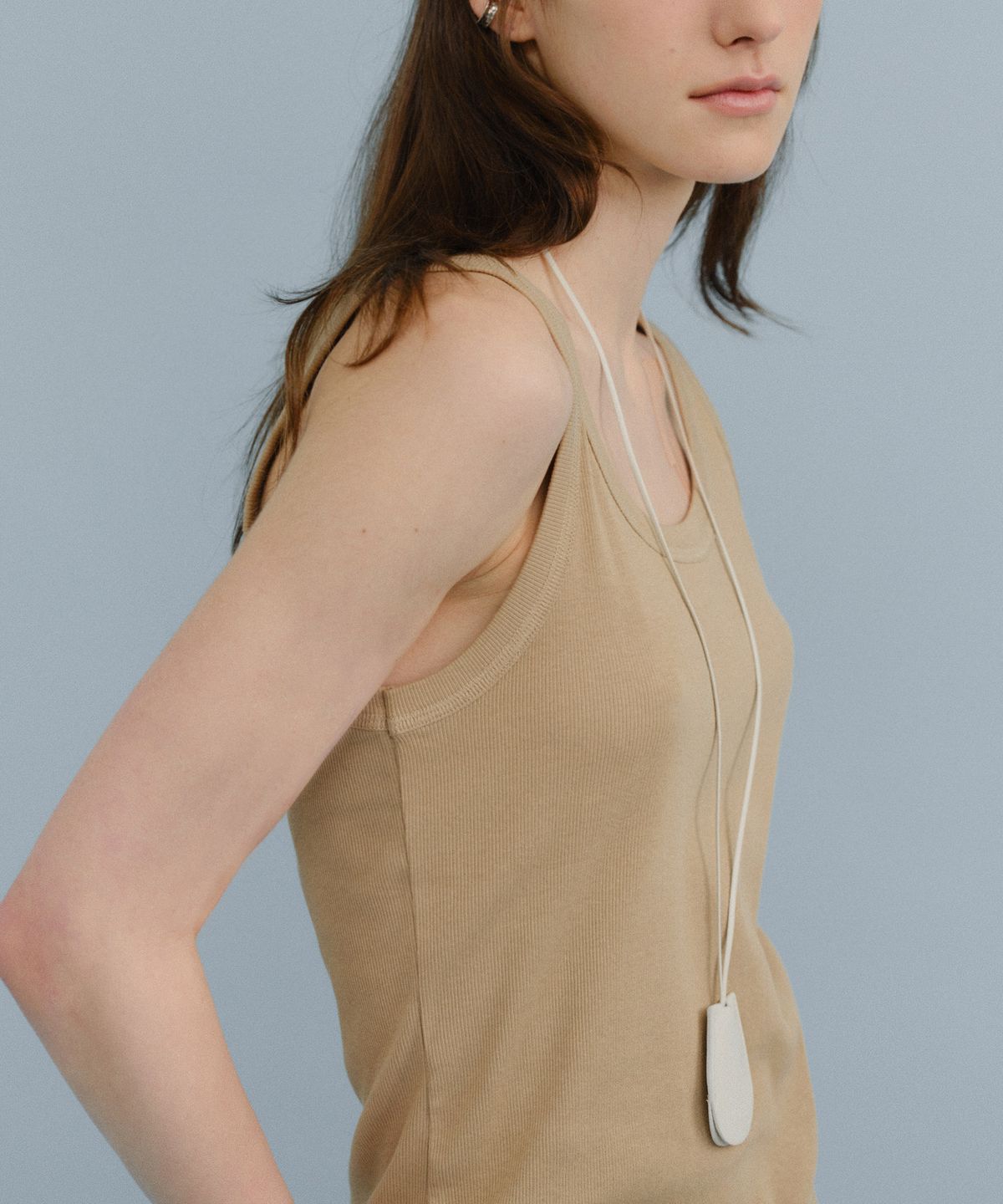 유라고(URAGO) Tension ribbed sleeveless