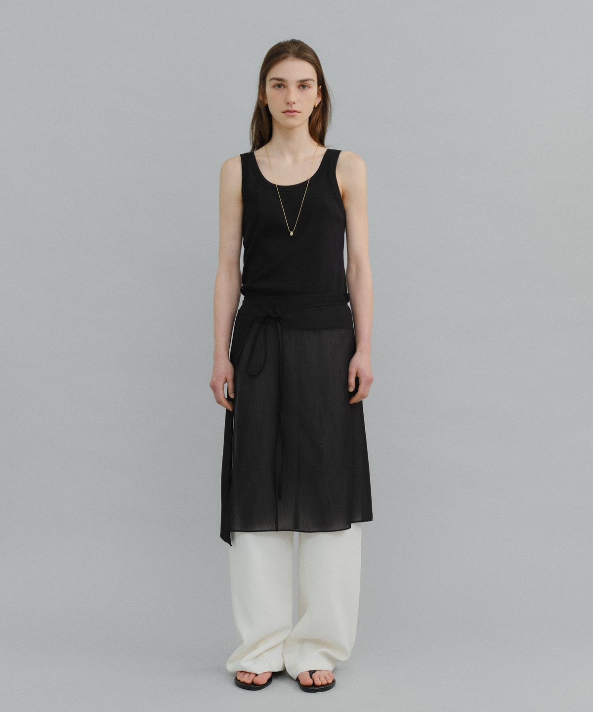 유라고(URAGO) Tension ribbed sleeveless