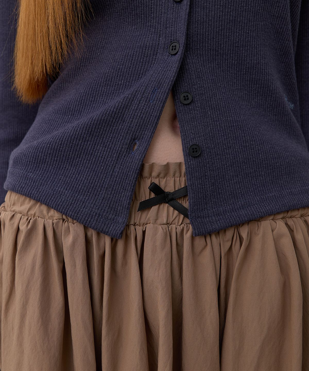 320쇼룸(320SHOWROOM) Chloé Lace Banding Midi Skirt Brown