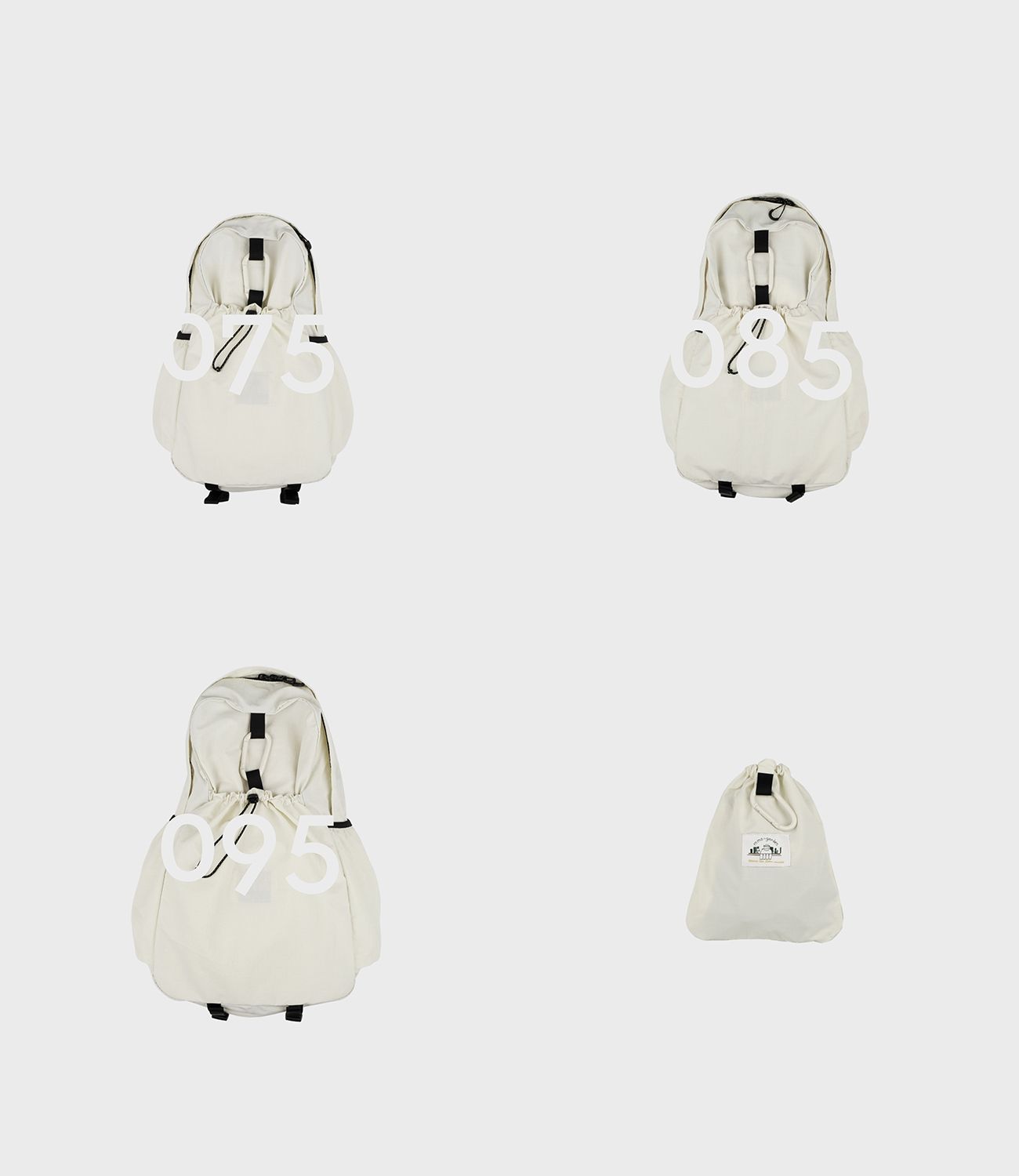 MUSINSA | MMOGARDEN mmo backpack 095 nylon slub / ivory