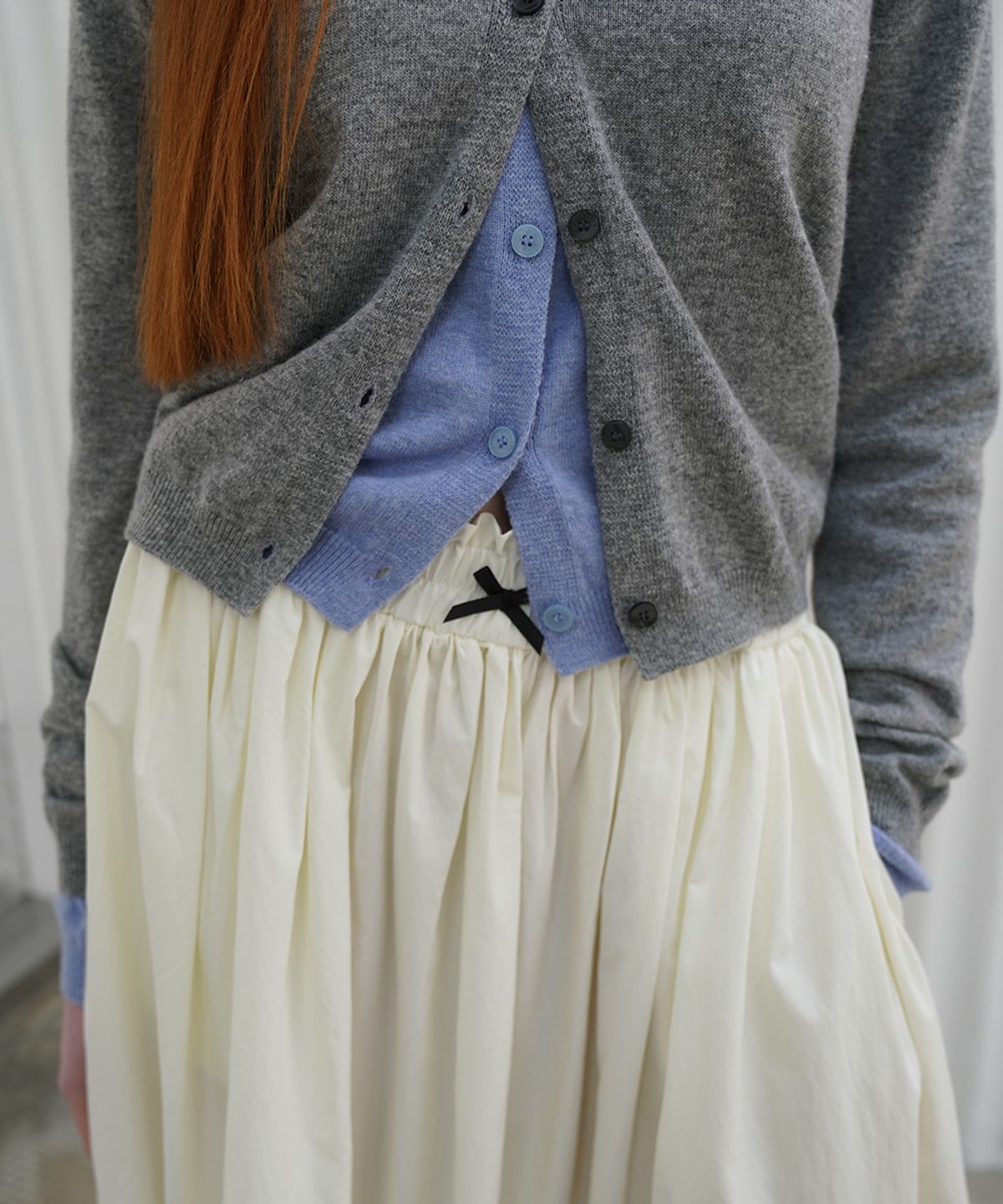 320쇼룸(320SHOWROOM) Chloé Lace Banding Midi Skirt Cream