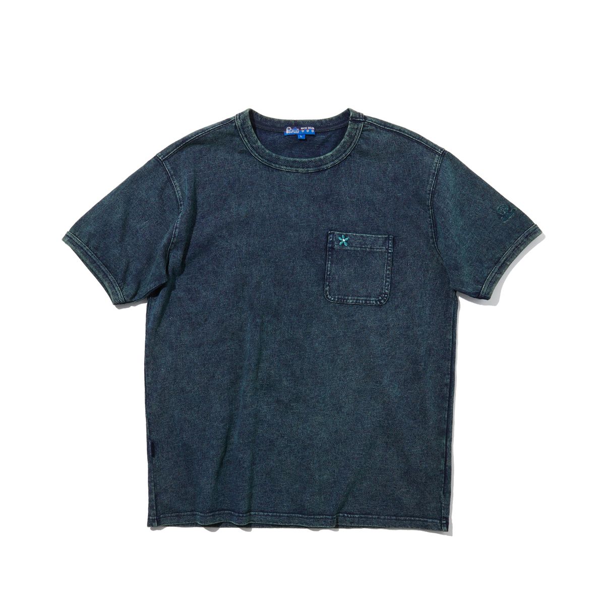 펜필드(PENFIELD) [P X NICKGEAR]인디고 틴워싱 반팔티_FR1KT20U