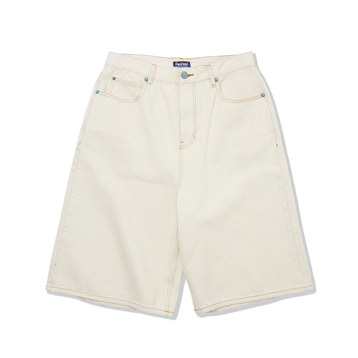 펜필드(PENFIELD) 1975 워시드 셀비지 버뮤다 팬츠 아이보리_FR1WP08U