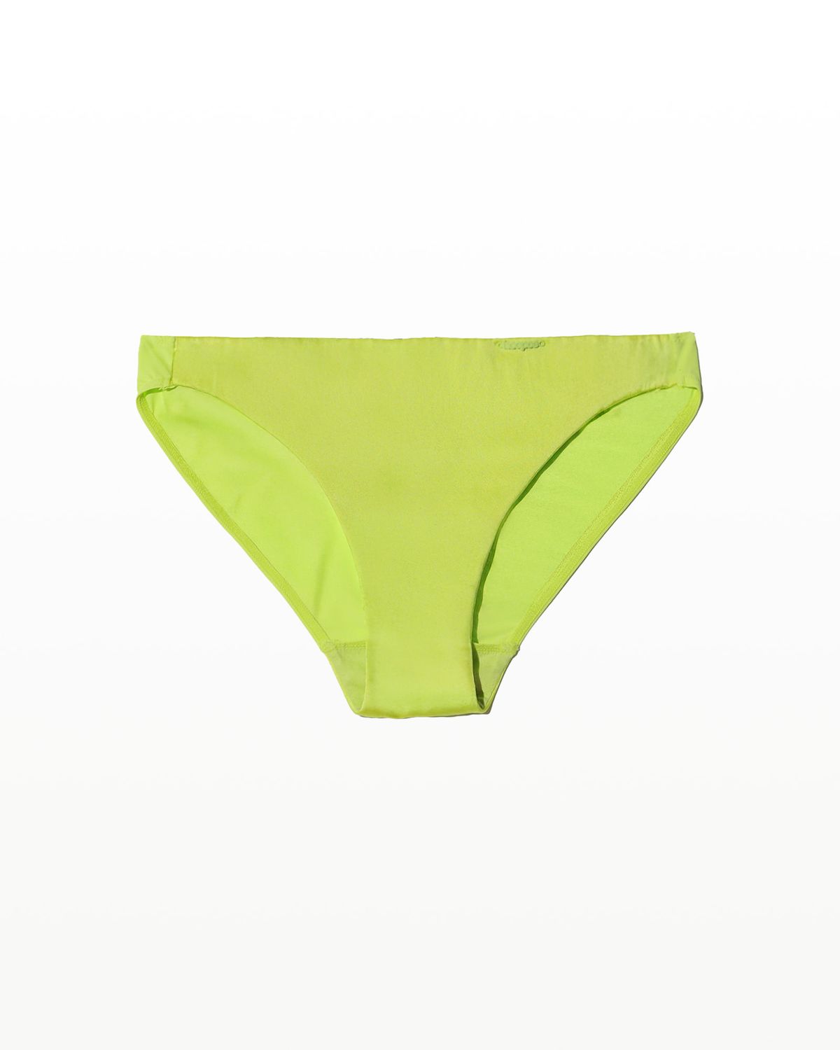 후포(HOOPOE) love silk bralette & brief set_lime