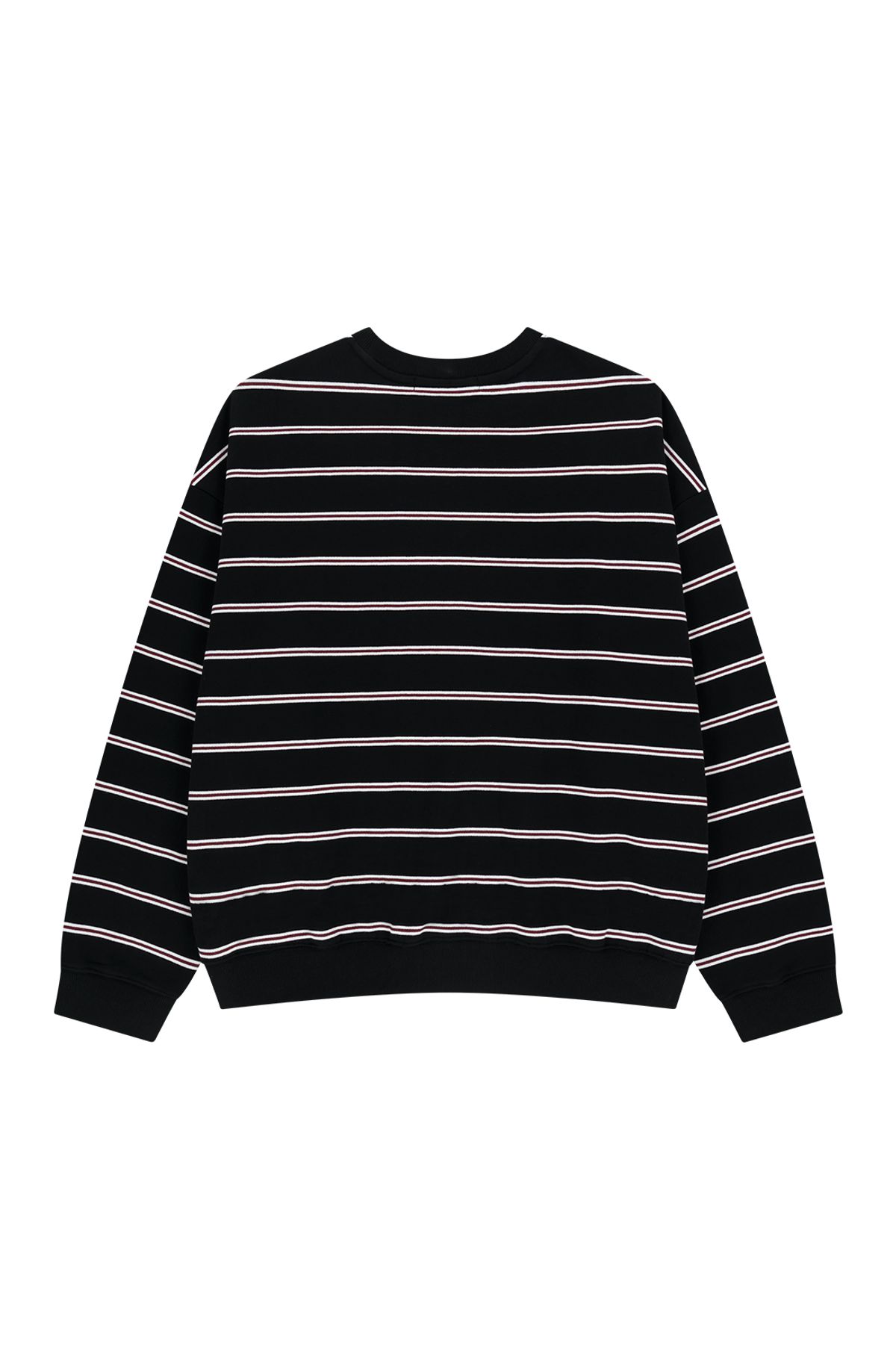 메아(MEA) STRIPE LOGO SWEATSHIRT [BLACK]