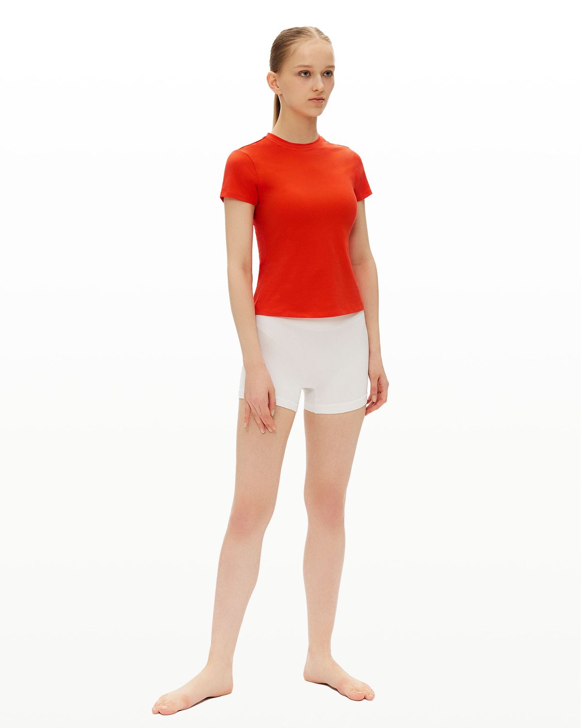 후포(HOOPOE) hoopoe t-shirt_sunset orange