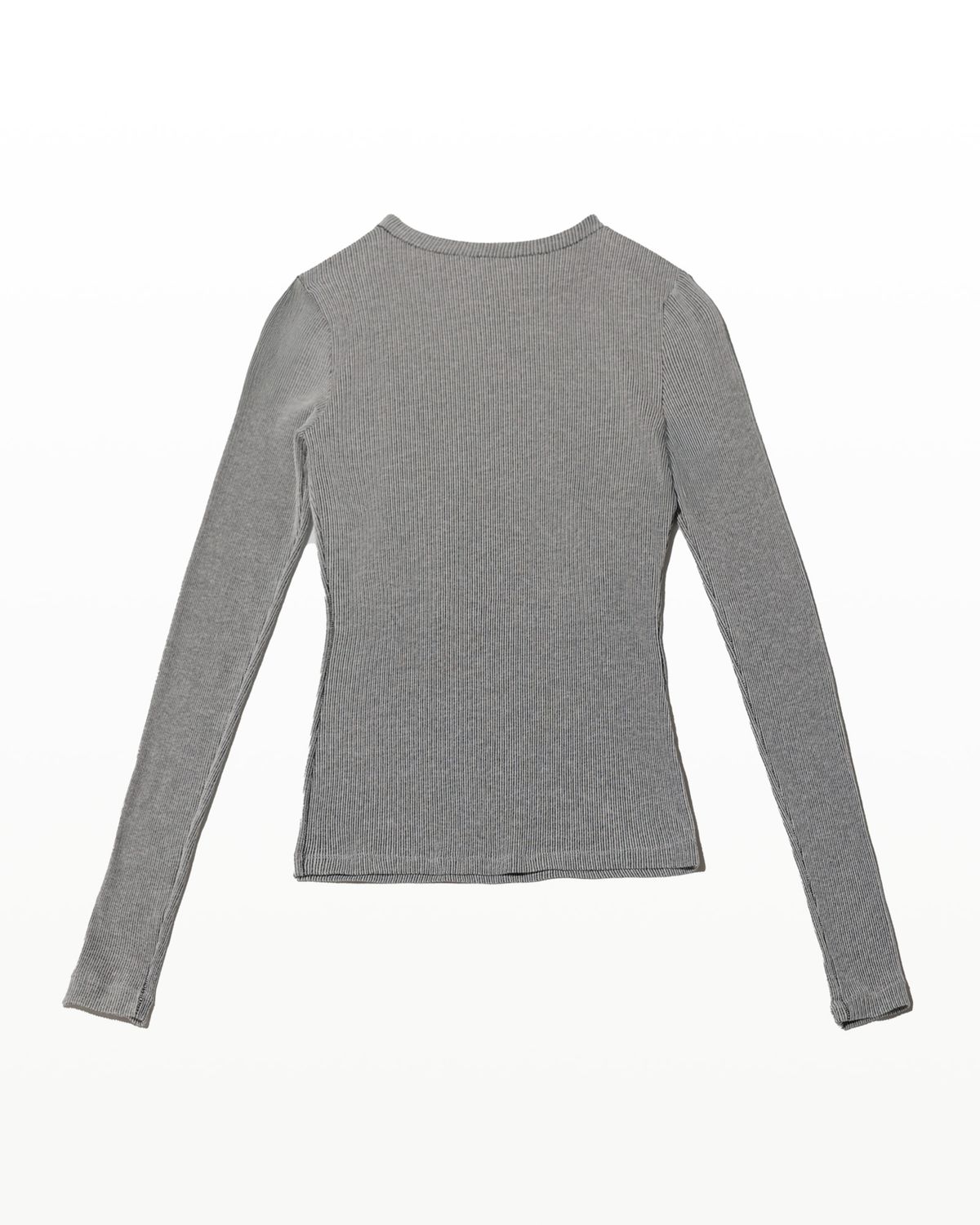 후포(HOOPOE) hoopoe rib long sleeve t-shirt_black snow