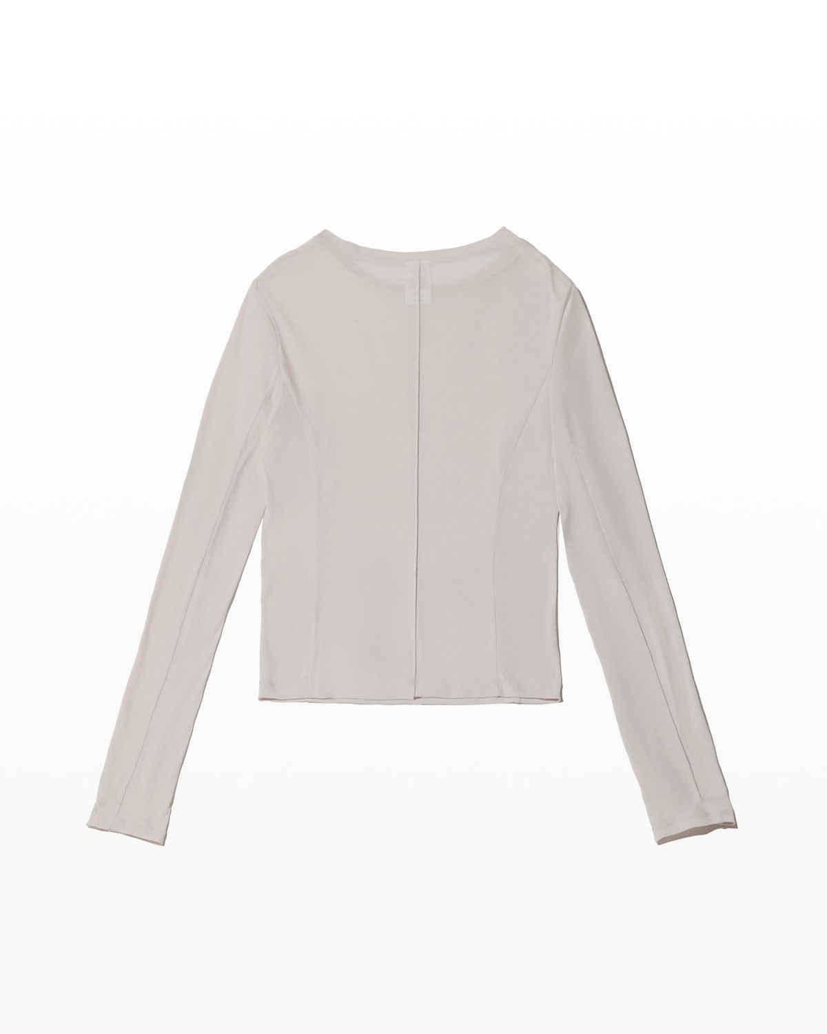 후포(HOOPOE) love sheer long sleeve t-shirt_powder grey