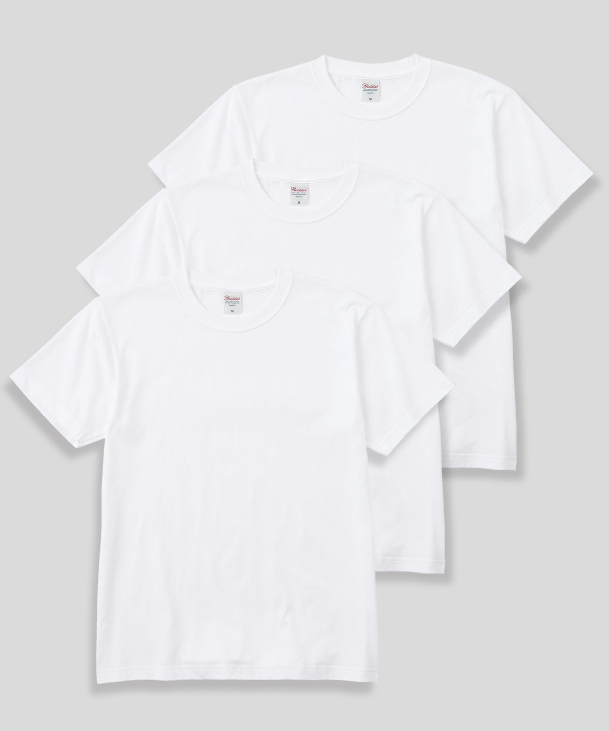 프린트스타(PRINTSTAR) [3PACK] 14수 7.4oz 헤비웨이트 라운드 오버핏 무지 반팔 티셔츠