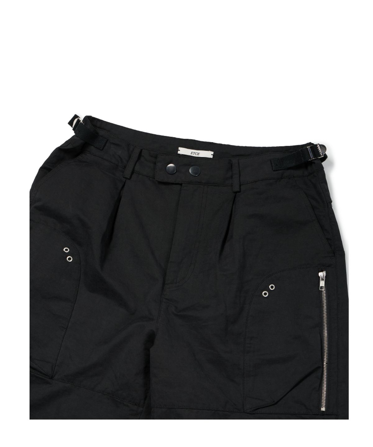이티씨이(ETCE) SIDE ZIPPER POCKET PANTS (BLACK)