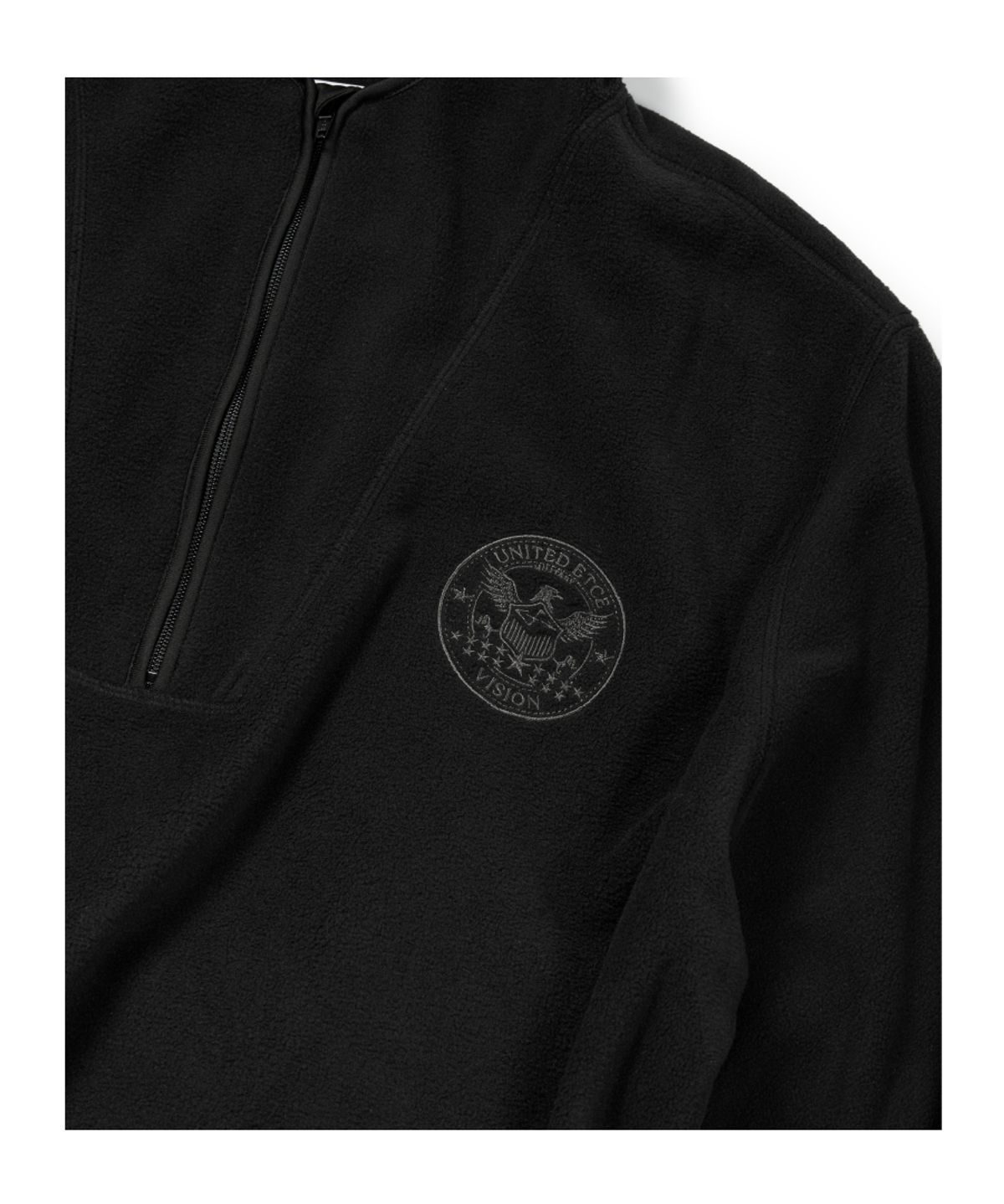 이티씨이(ETCE) UNITED FLEECE HOOD ANORAK (BLACK)