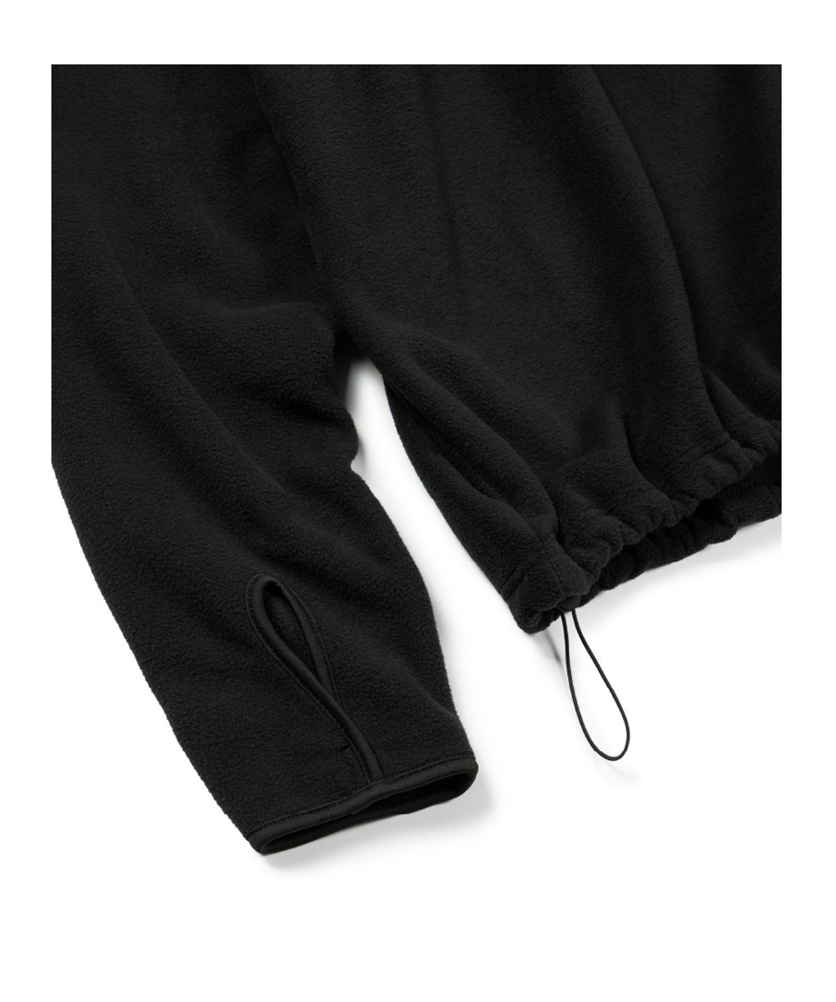 이티씨이(ETCE) UNITED FLEECE HOOD ANORAK (BLACK)