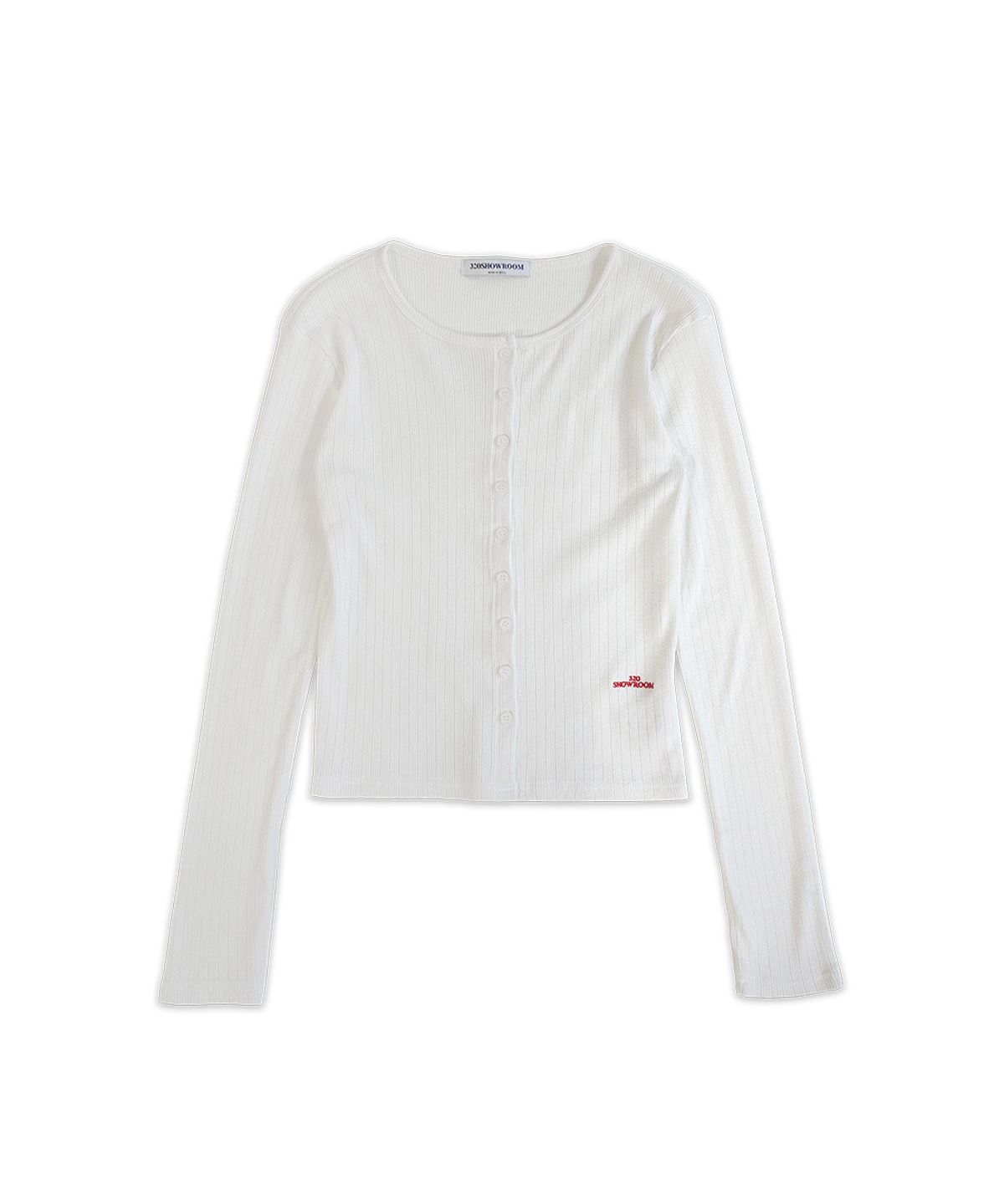 320쇼룸(320SHOWROOM) Mona Eyelet Cardigan Ivory