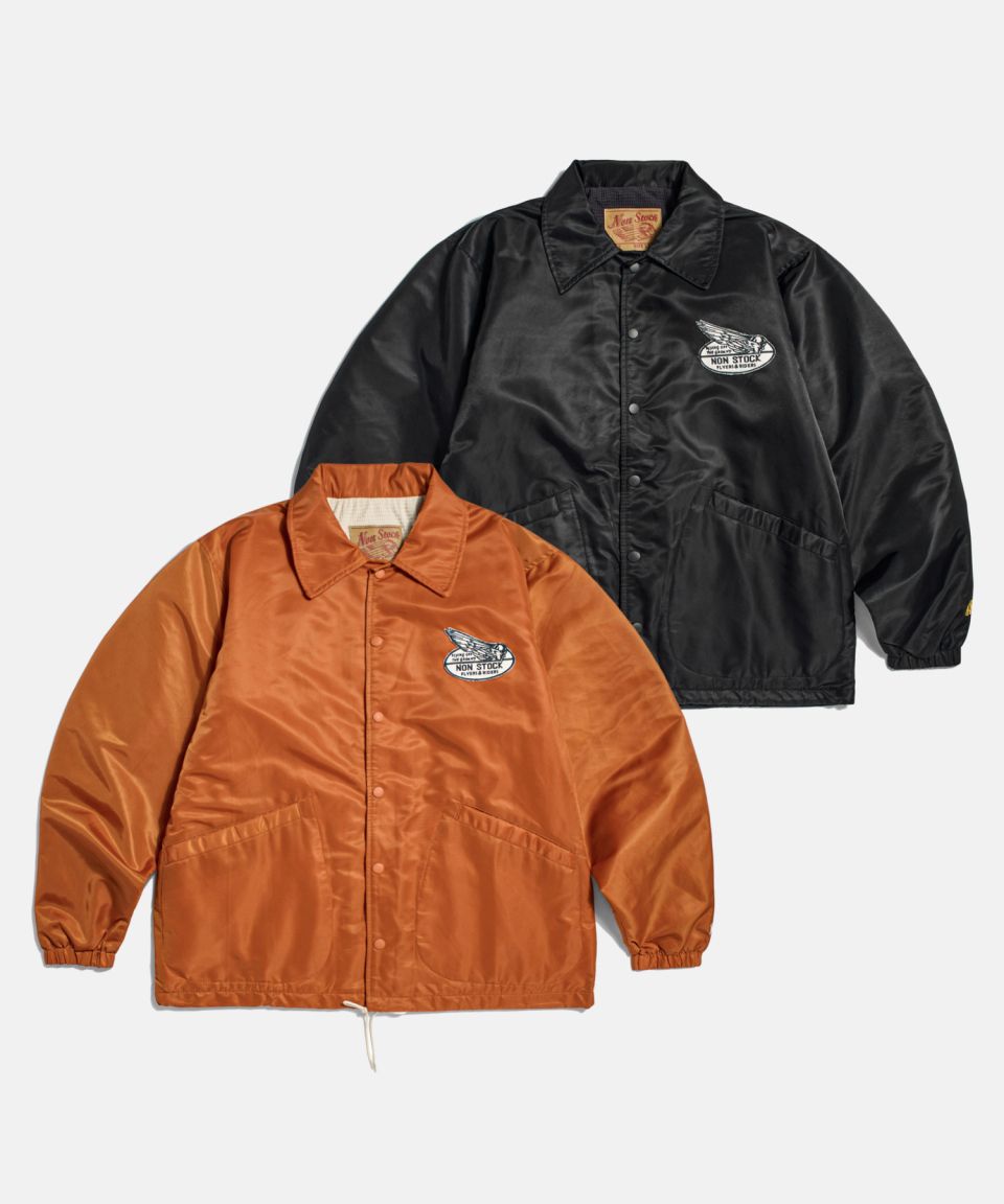 MUSINSA | BRONSON Logo-Appliqued Nylon Coach Jacket Orange