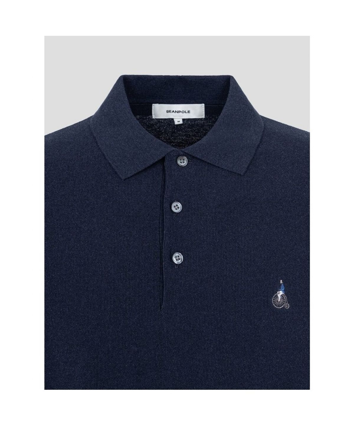 빈폴 멘(BEANPOLE MEN) 젠틀 칼라넥 니트  네이비 (BC5251C24R)
