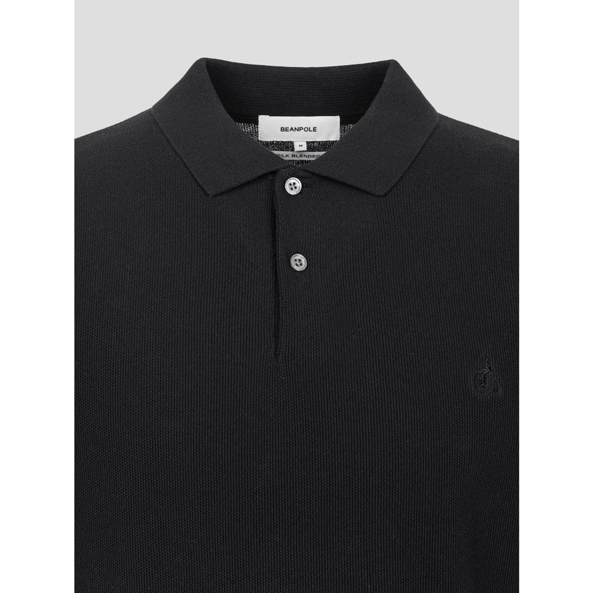 빈폴 멘(BEANPOLE MEN) [빈폴솔솔니트] 코튼실크 칼라넥 니트  블랙