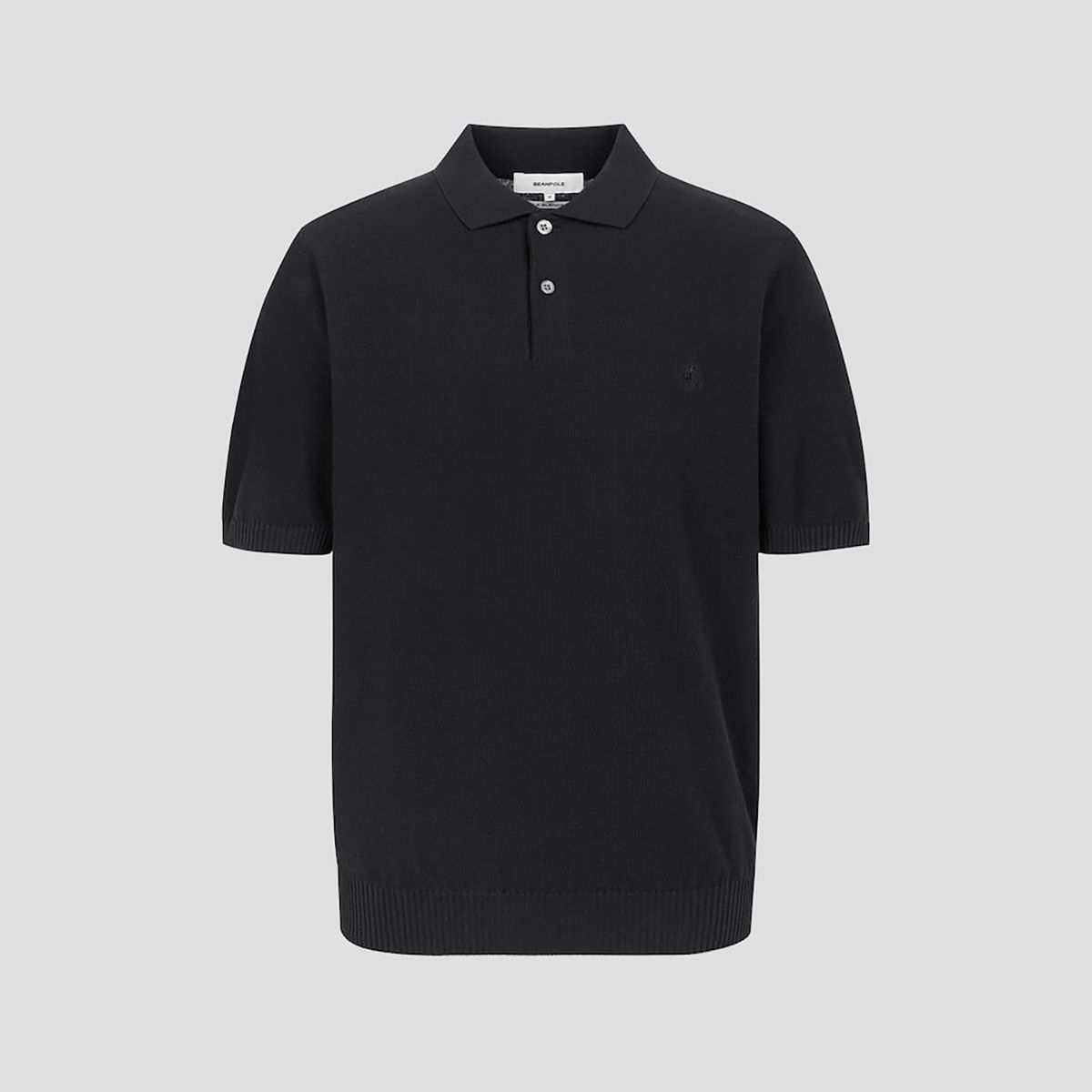 빈폴 멘(BEANPOLE MEN) [빈폴솔솔니트] 코튼실크 칼라넥 니트  블랙