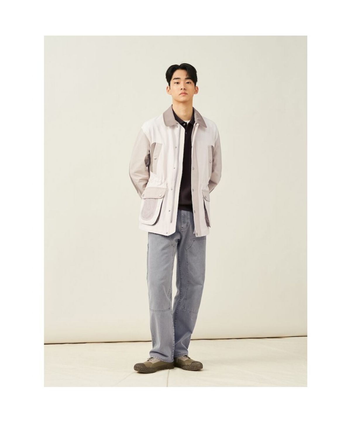 빈폴 멘(BEANPOLE MEN) 젠틀 칼라넥 니트  브라운 (BC5251C21D)