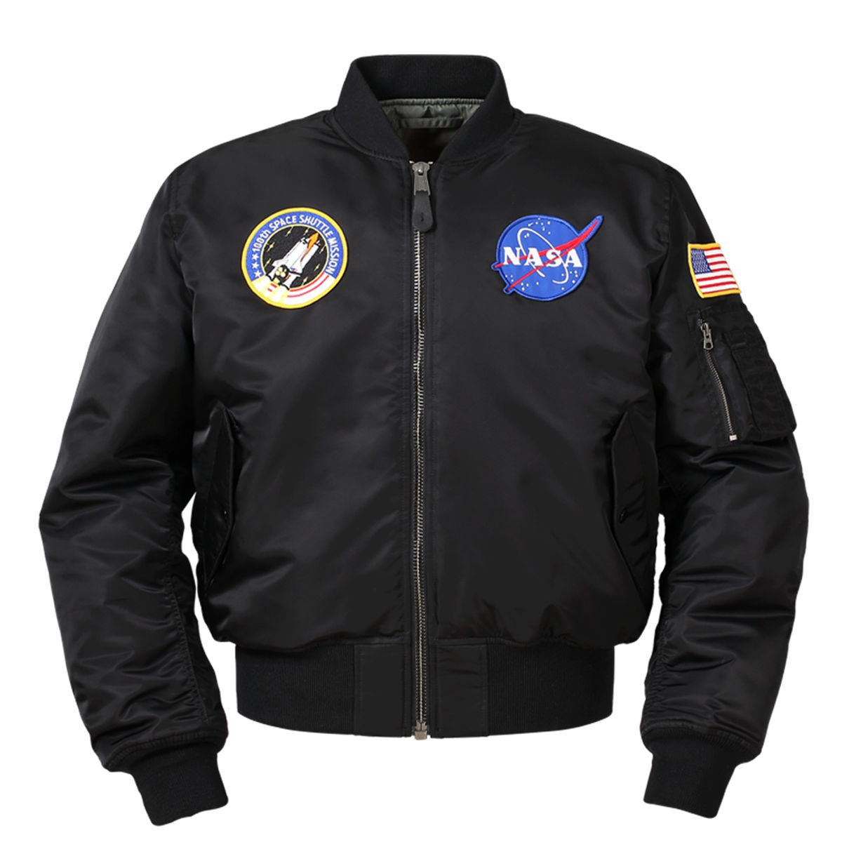 나사(NASA) 남녀공용 양면 리버시블 투웨이 MA-1 자켓 블루종 항공점퍼 아우터 [4컬러]
