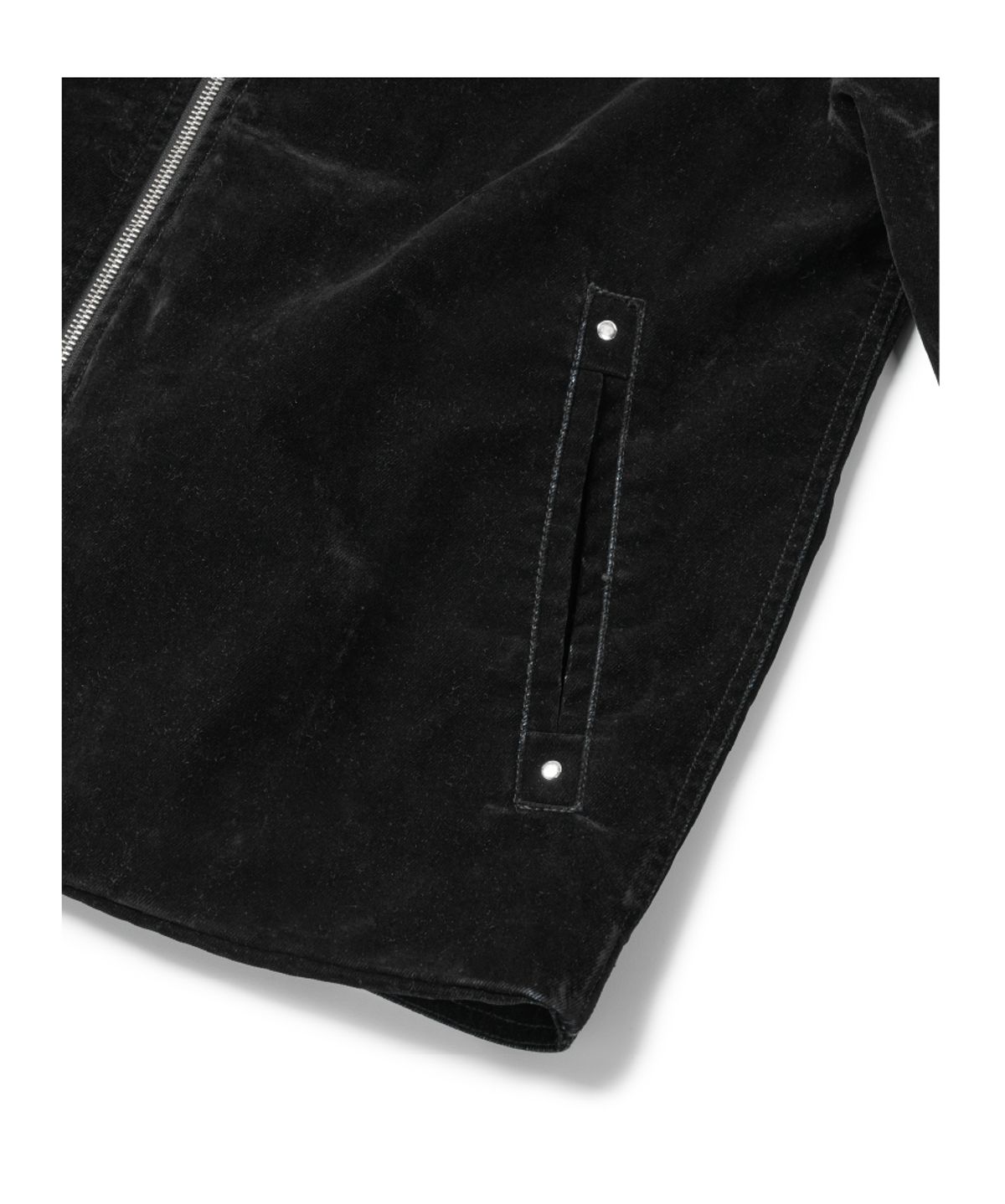 이티씨이(ETCE) VELVET DENIM EVENING JACKET (BLACK)
